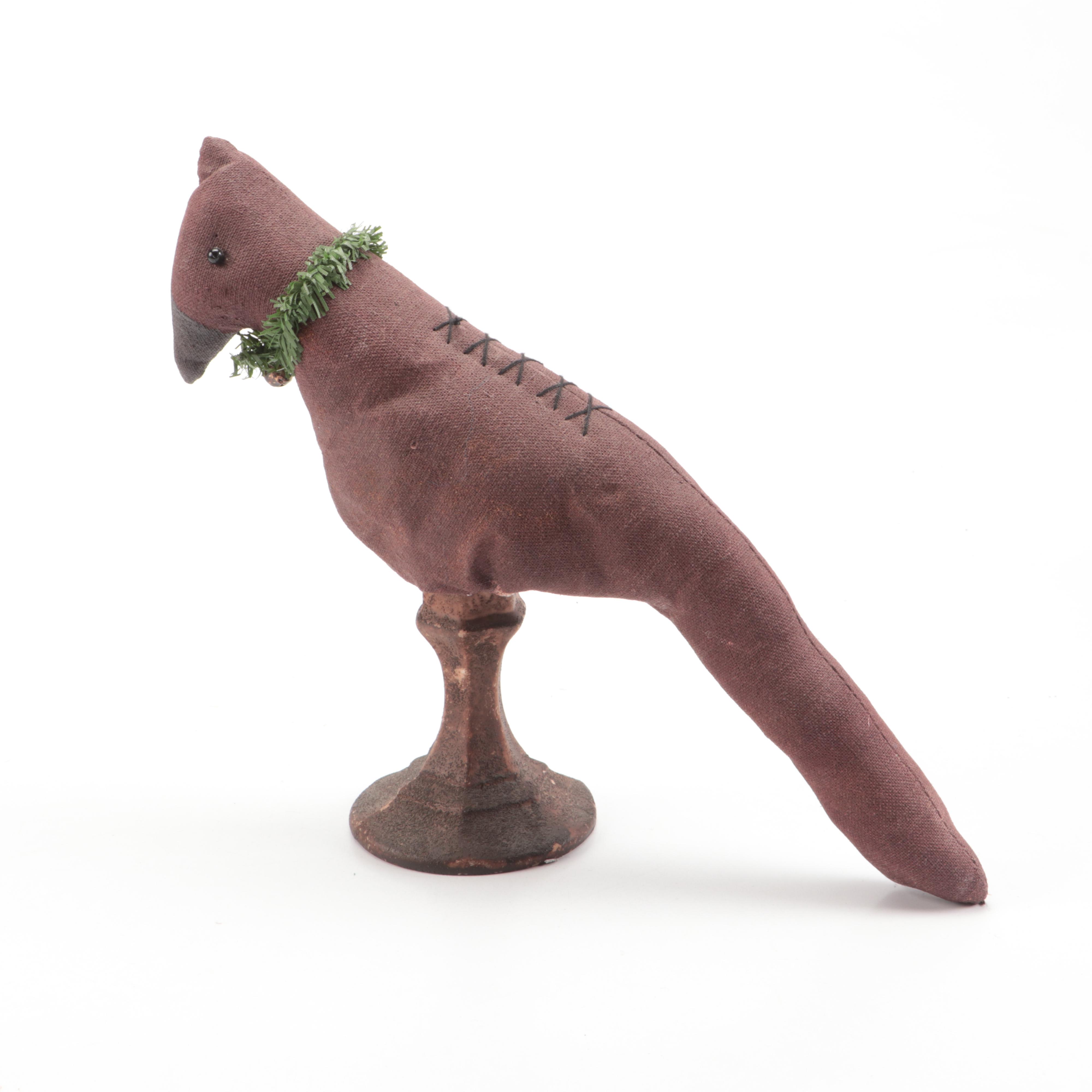Folk Art Christmas Collection Featuring Antique Christmas Cardinal