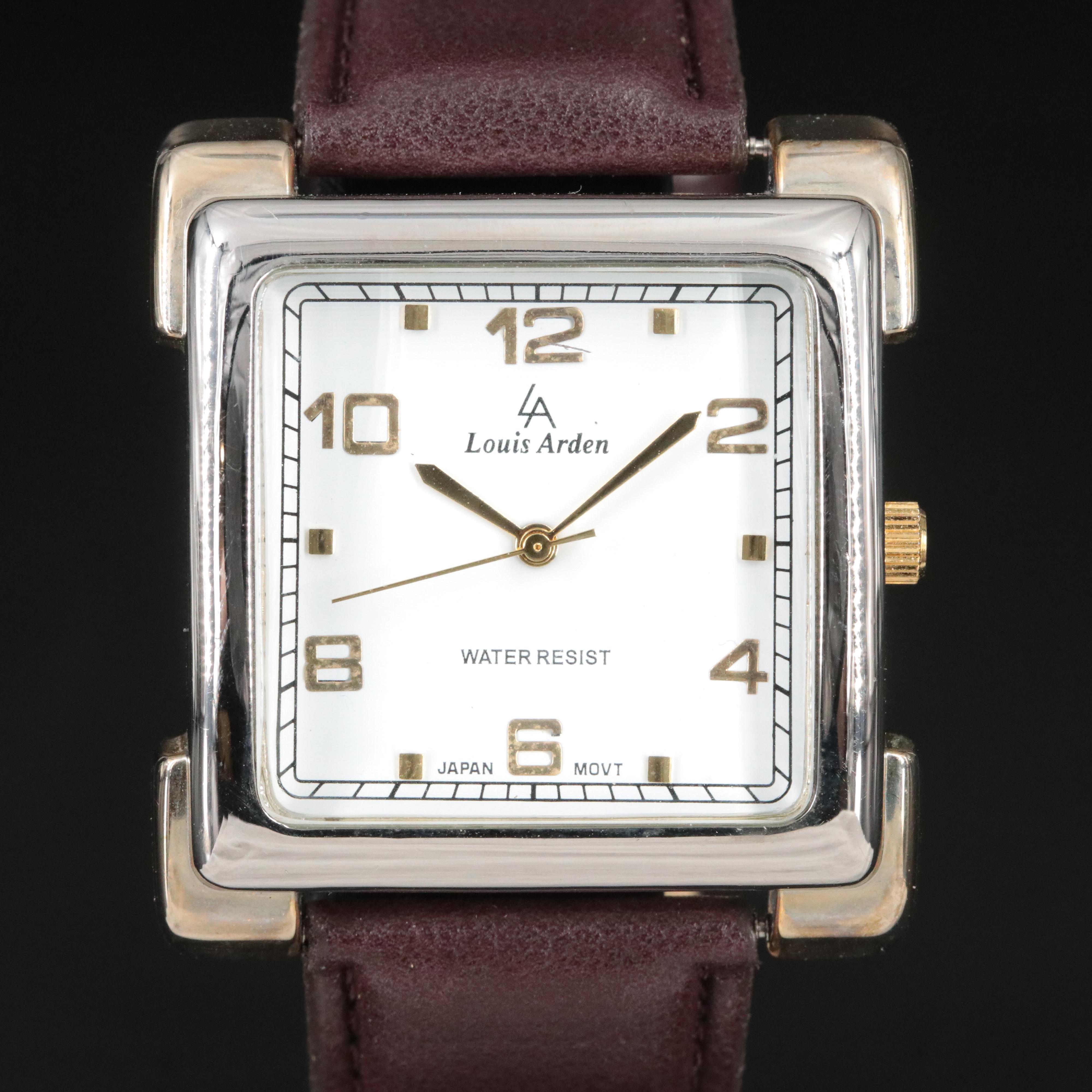 Louis Arden White Dial 37x41mm Quartz Watch