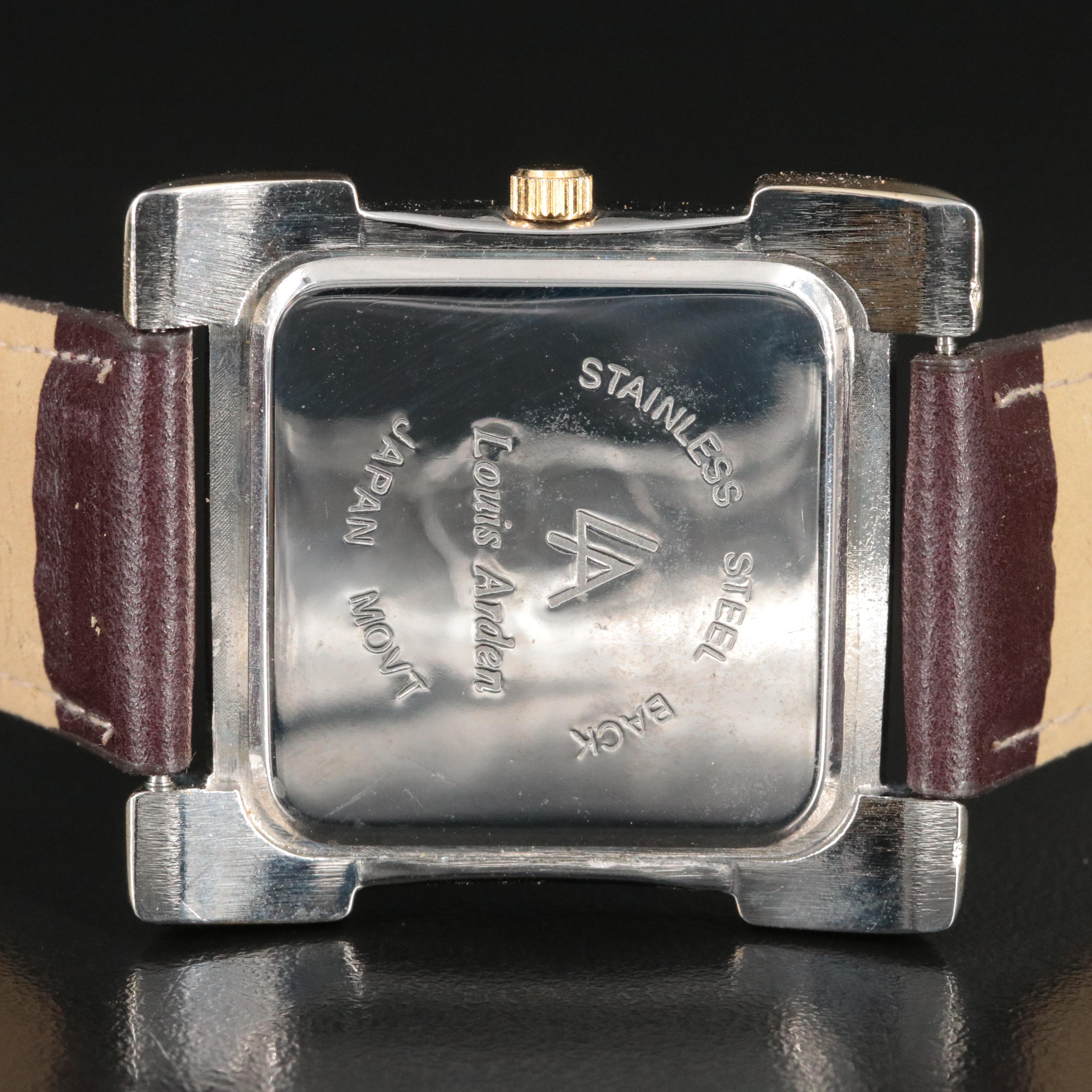 Louis Arden White Dial 37x41mm Quartz Watch