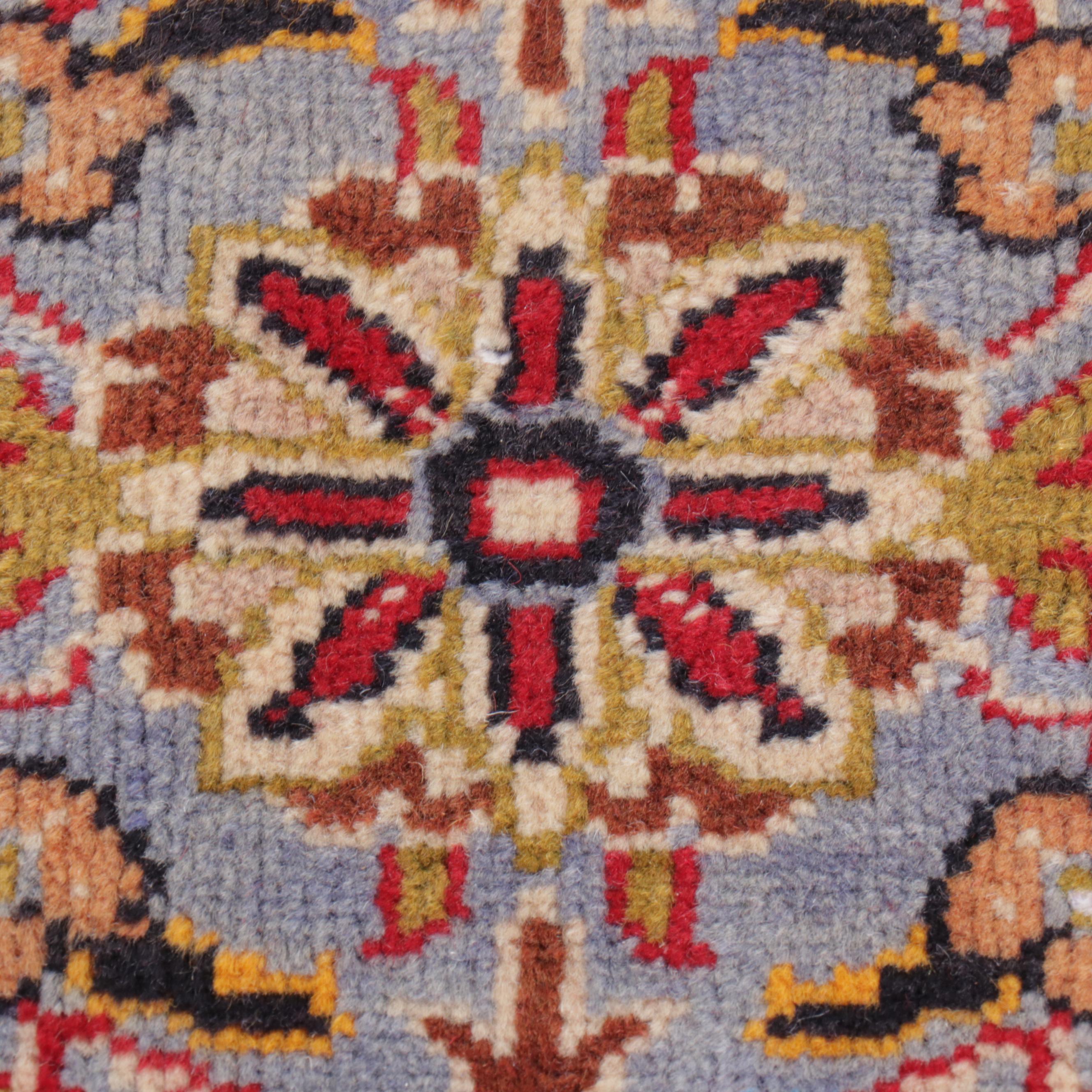 9' x 12'7 Hand-Knotted Persian Kashan Room-Sized Rug