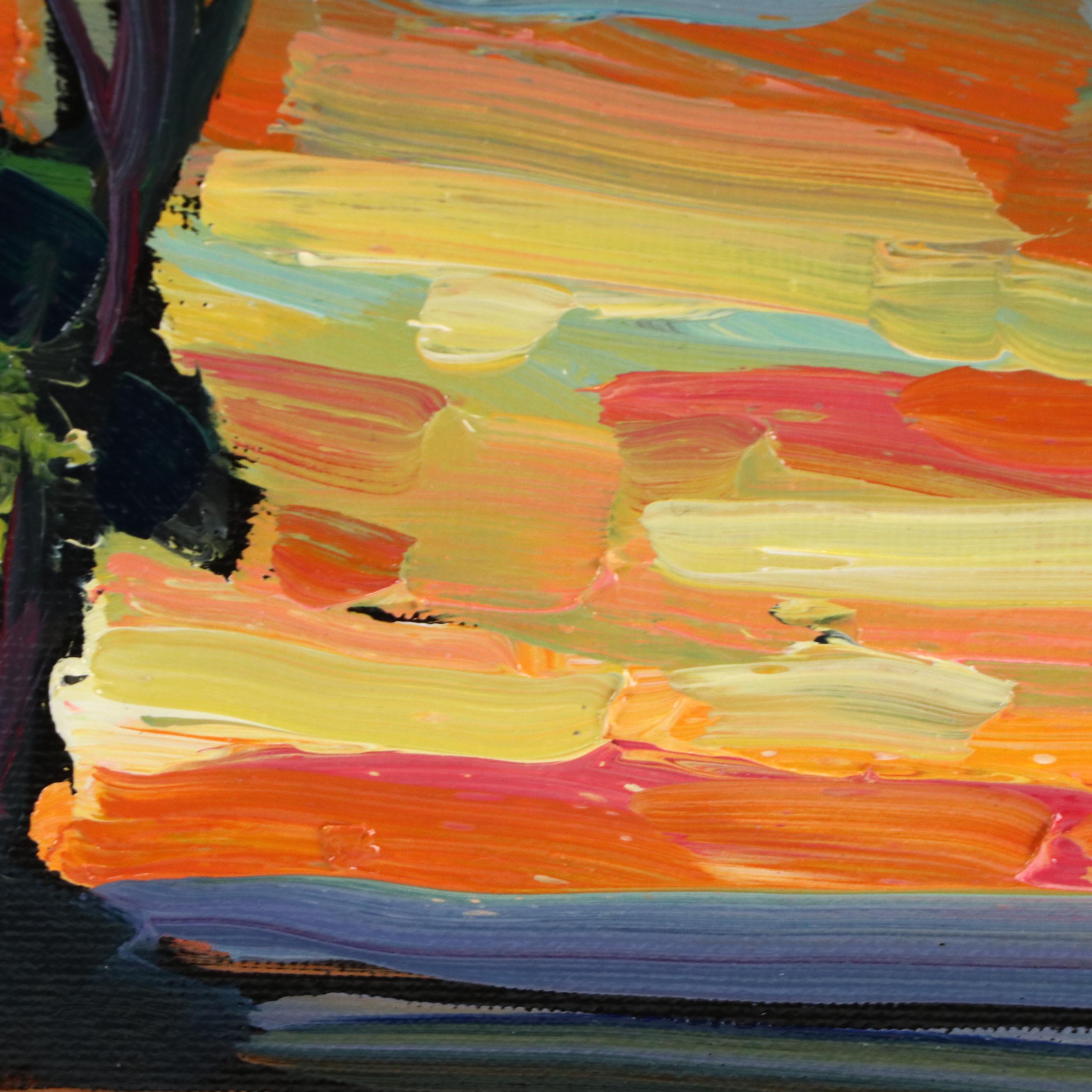 William Hawkins Sunset Landscape Oil Painting, 2025