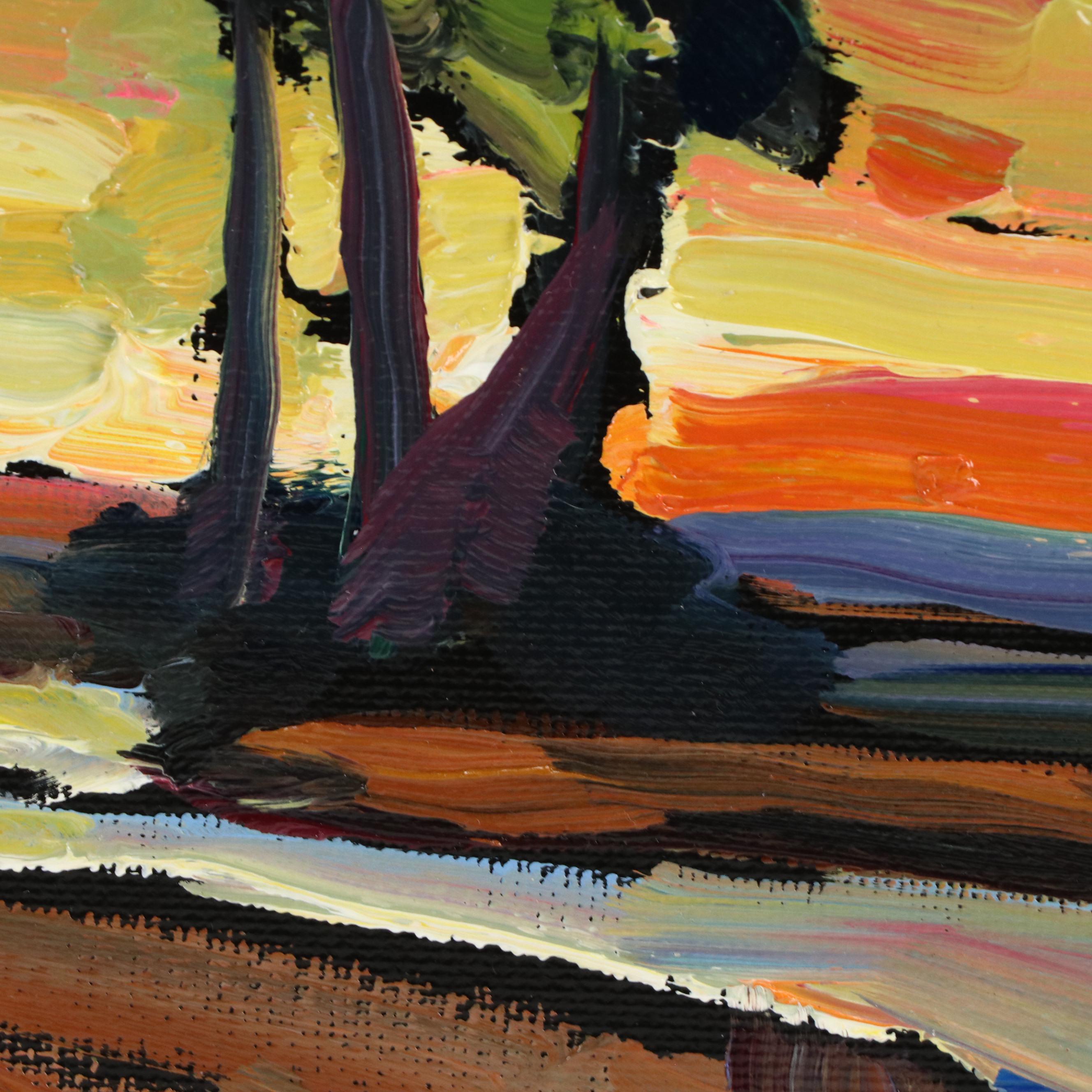 William Hawkins Sunset Landscape Oil Painting, 2025