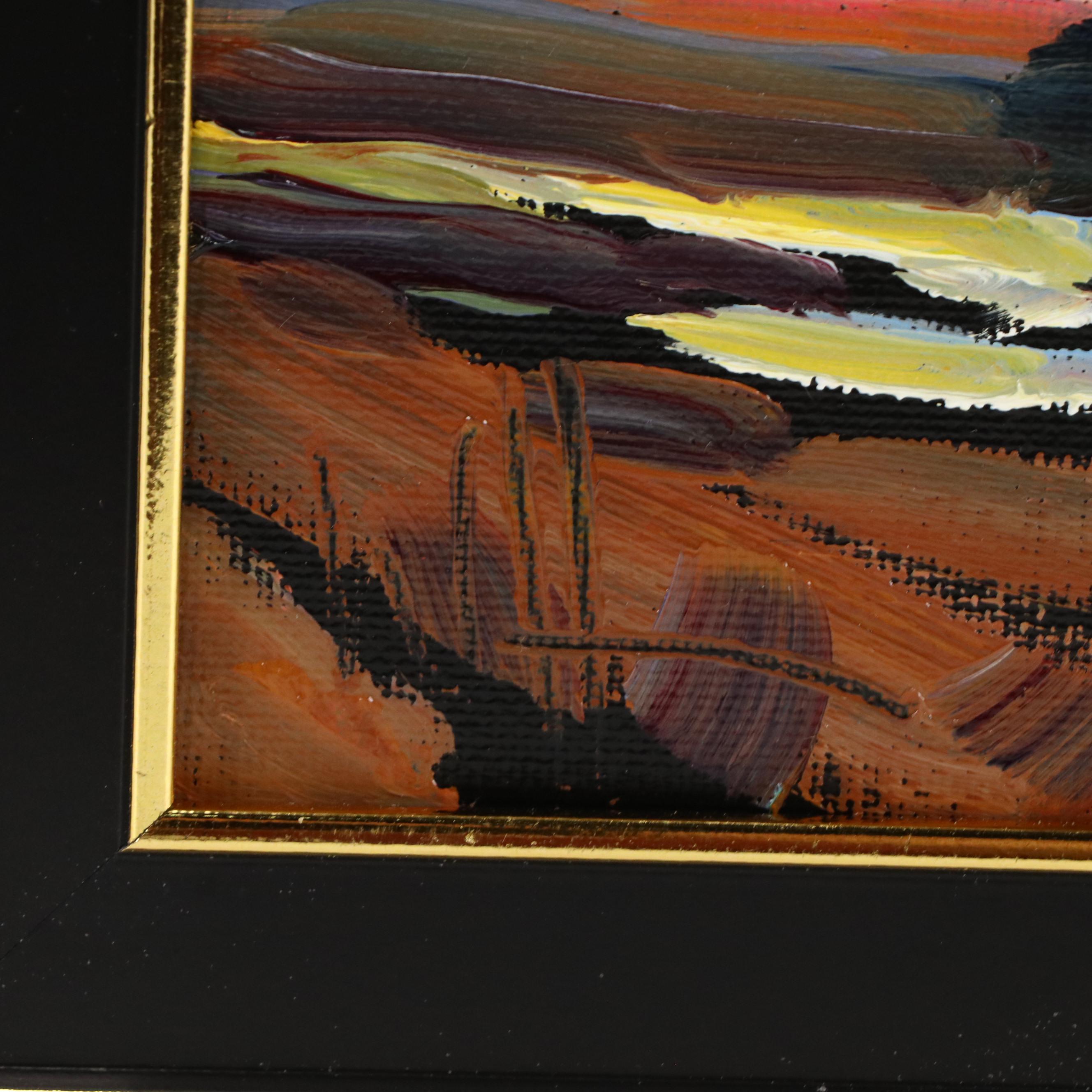 William Hawkins Sunset Landscape Oil Painting, 2025