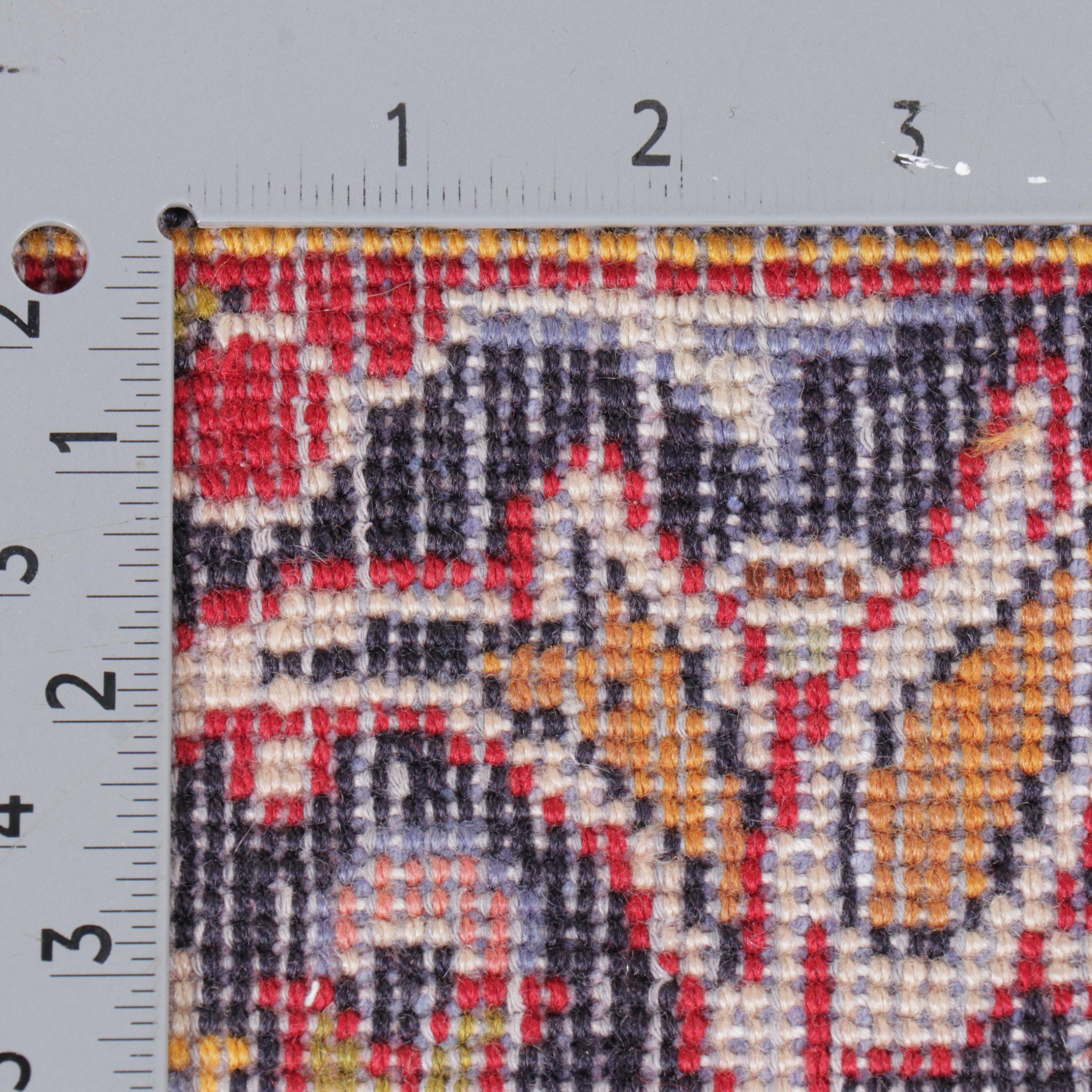 9' x 12'7 Hand-Knotted Persian Kashan Room-Sized Rug