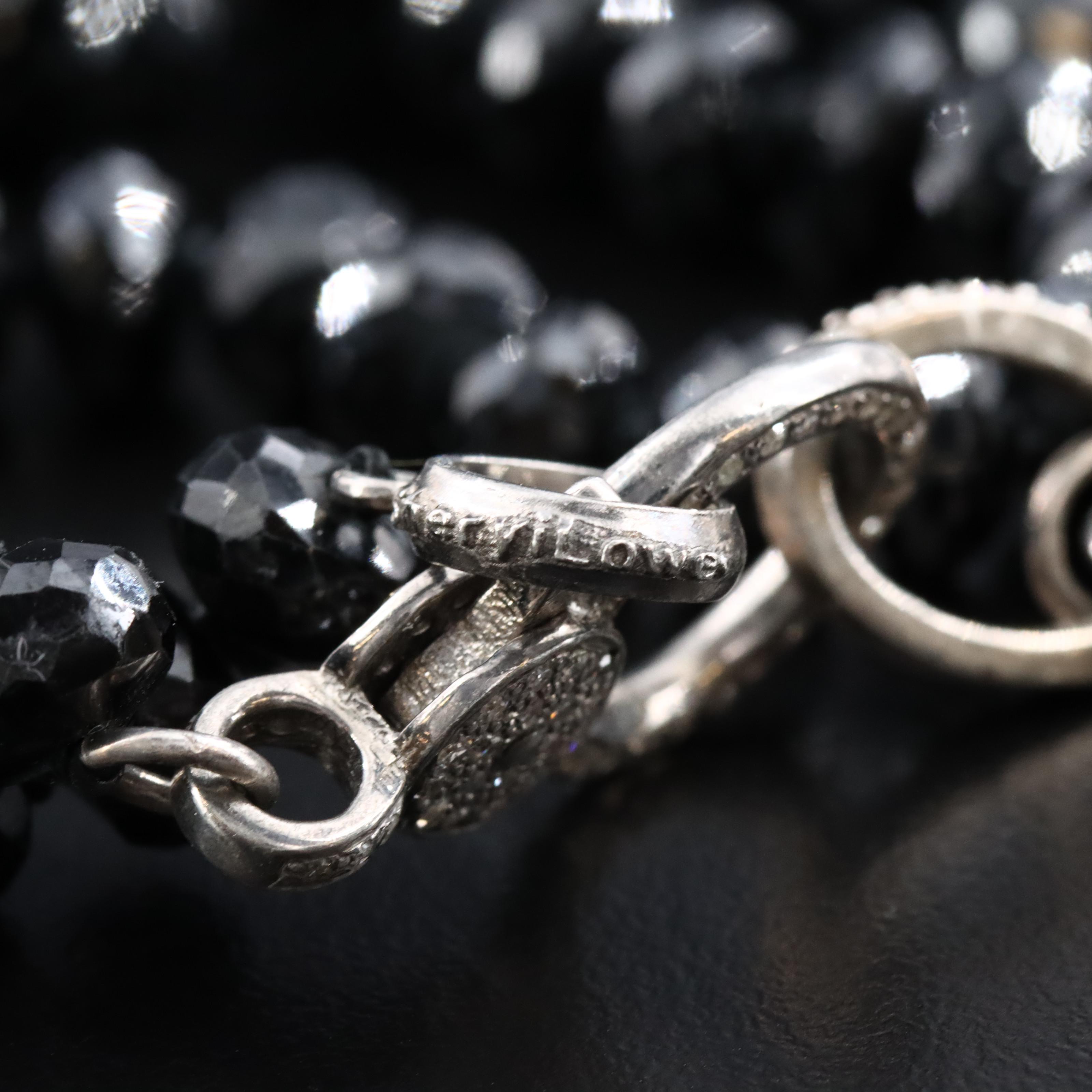 Sheryl Lowe Spinel and Diamond Pendant Necklace