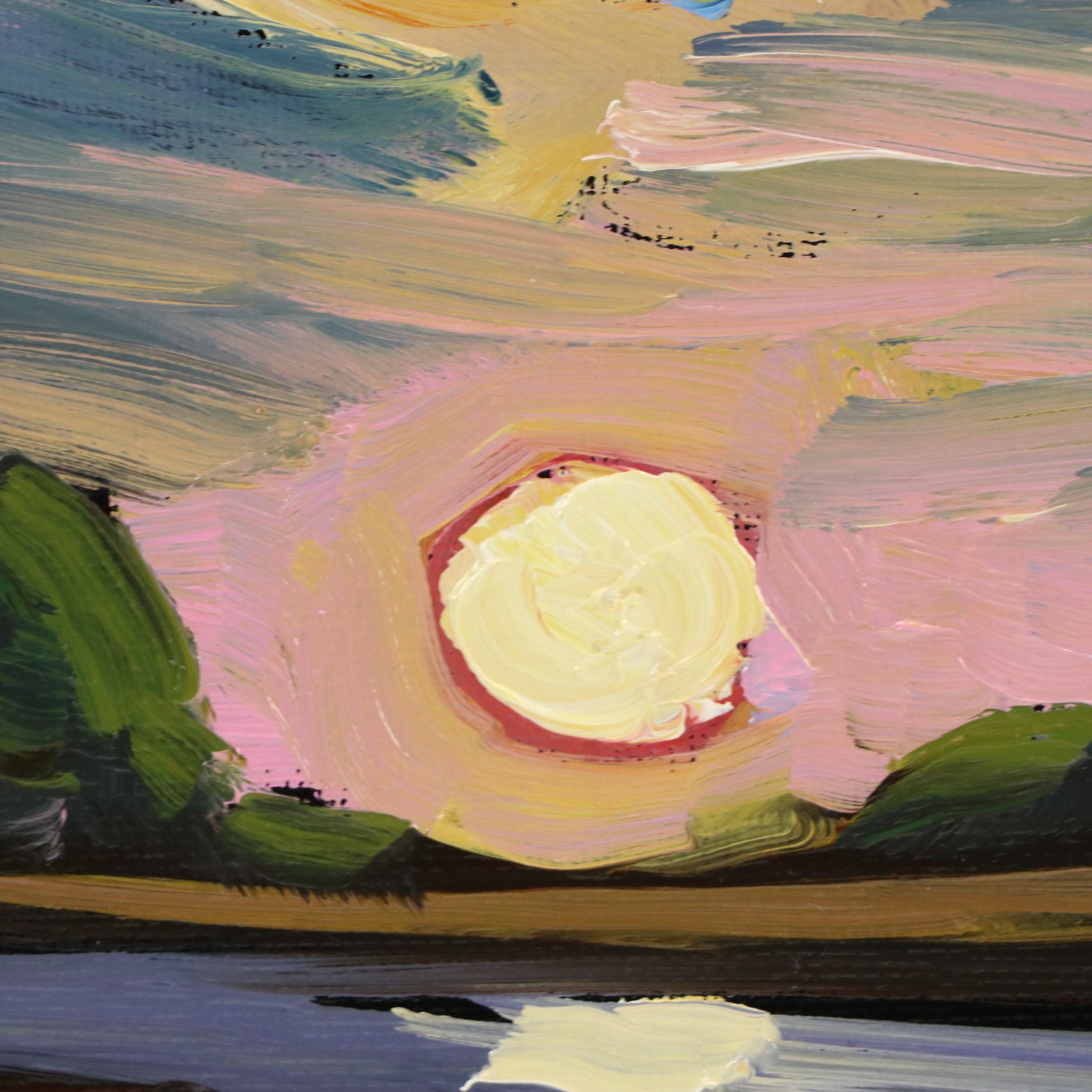 William Hawkins Sunset Landscape Oil Painting, 2025