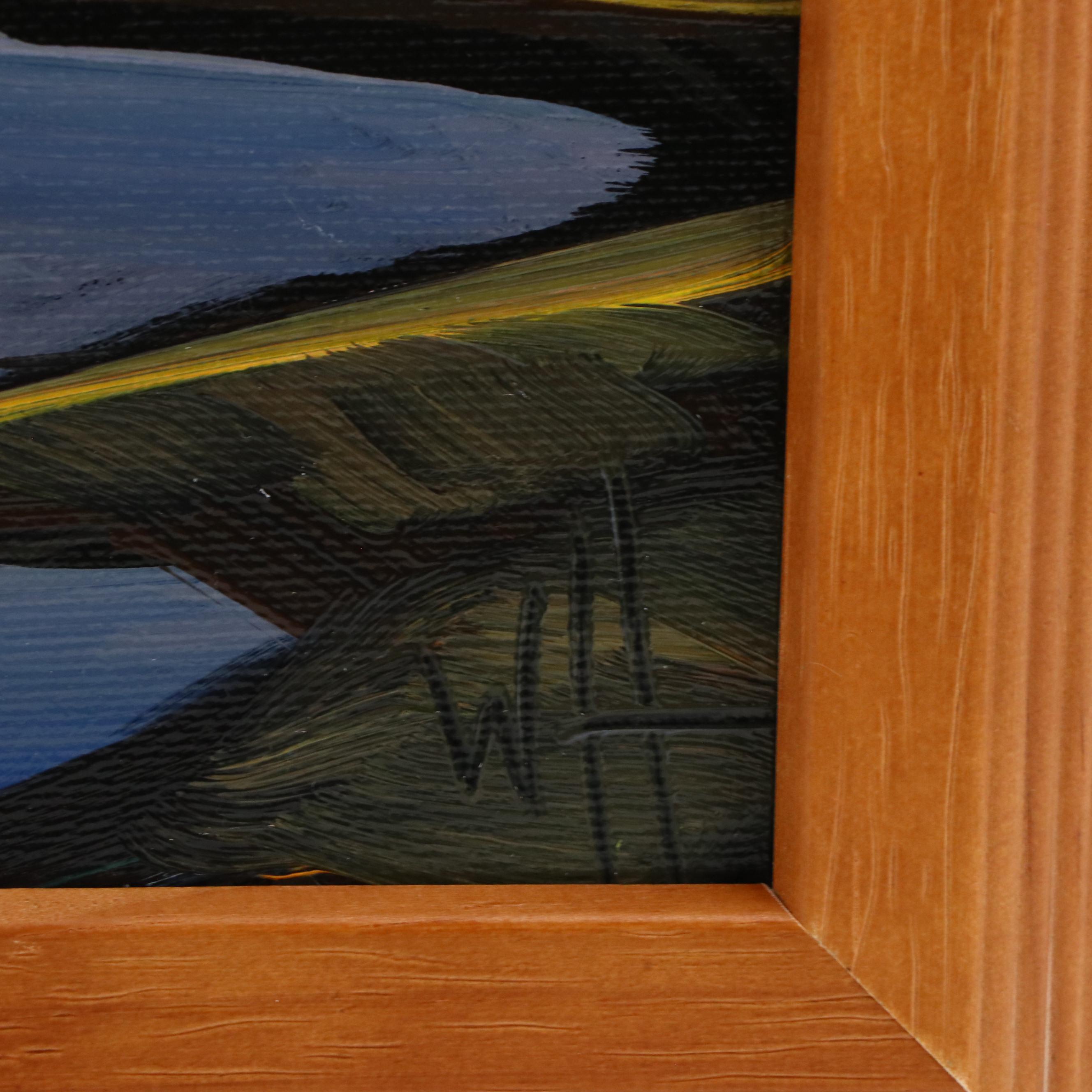 William Hawkins Sunset Landscape Oil Painting, 2025