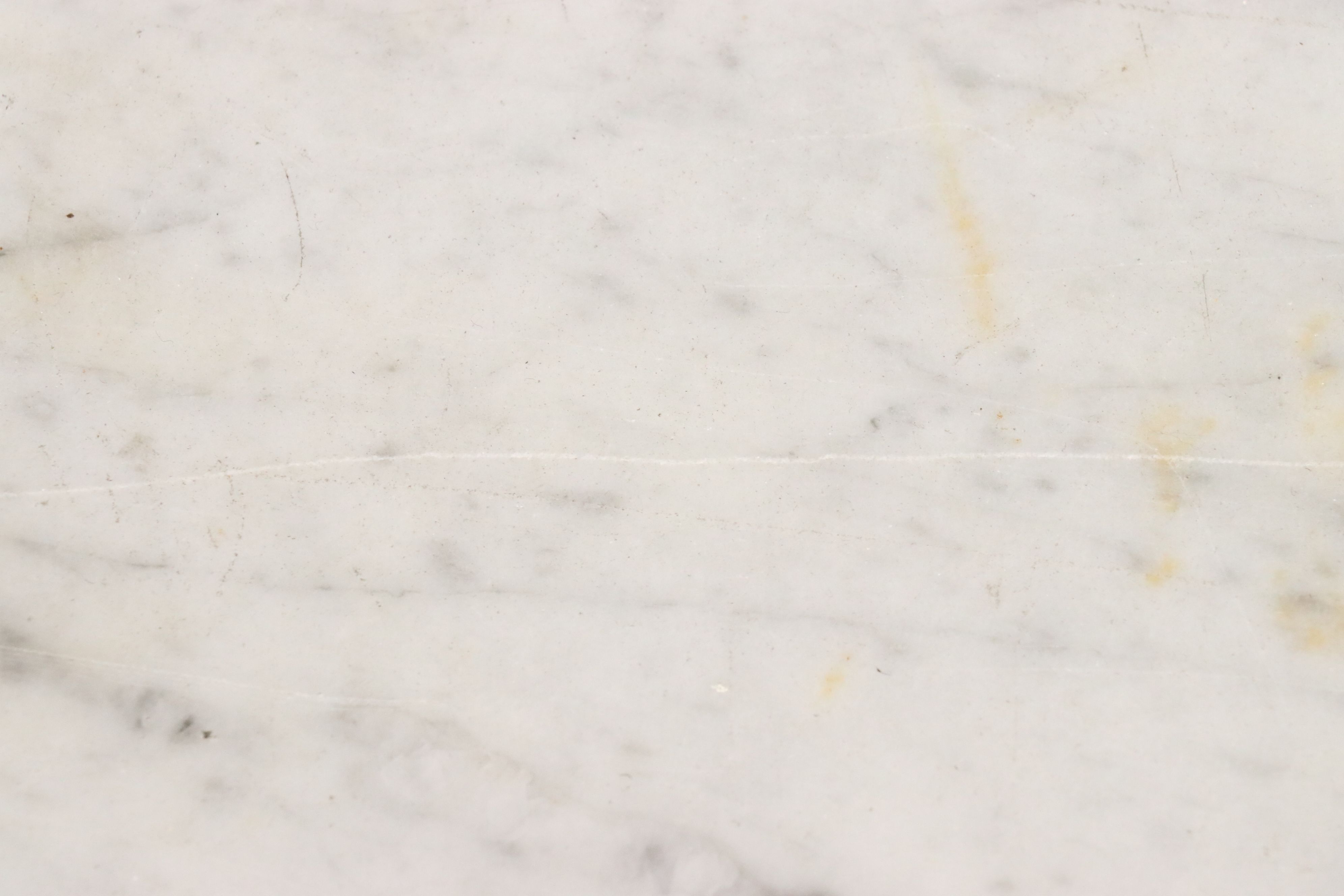 Victorian Eastlake Marble Top Carved Burl Wood and Walnut Parlor Table, 19th C.