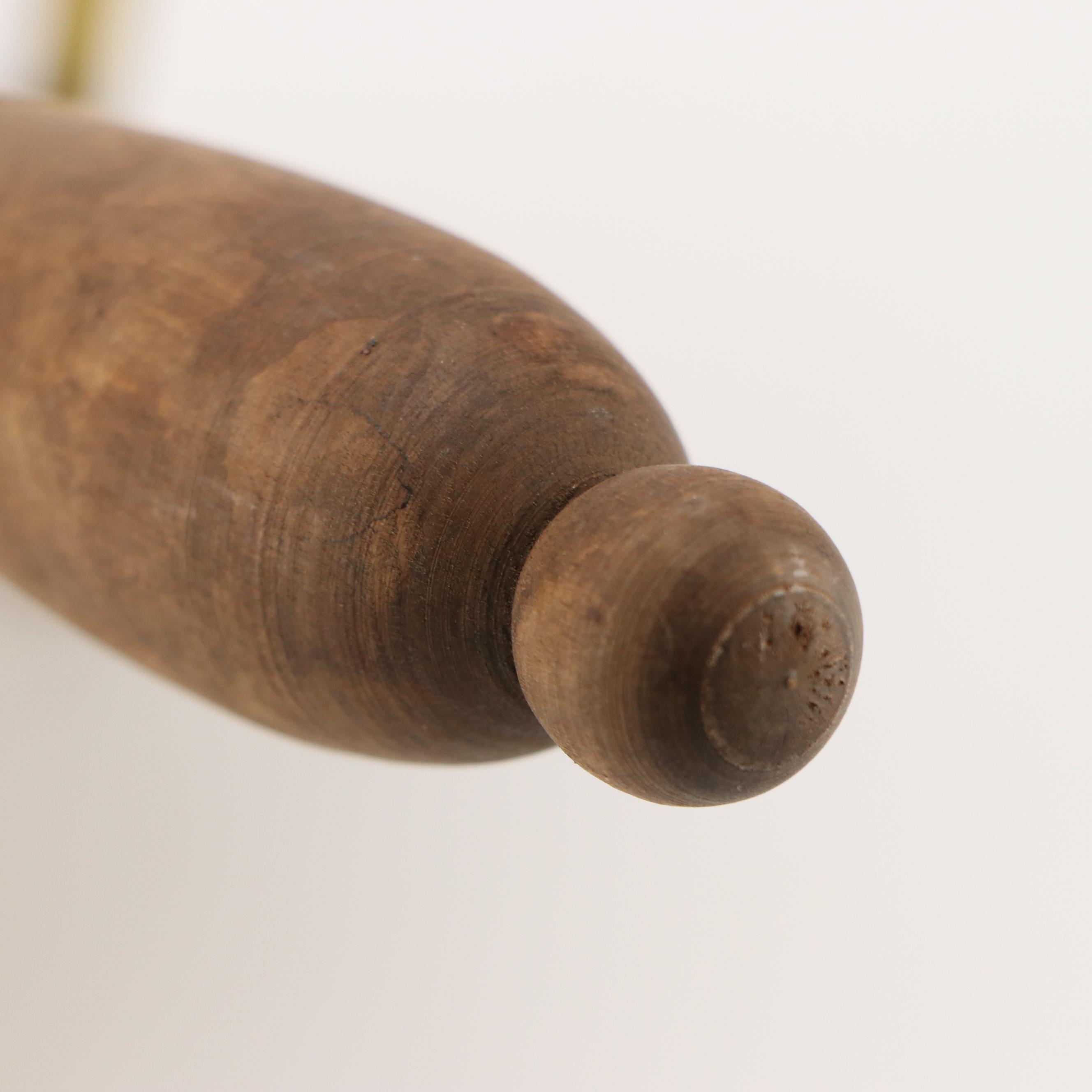 Mid Century Modern Style Copper and Brass Long Handled Chafing Dish