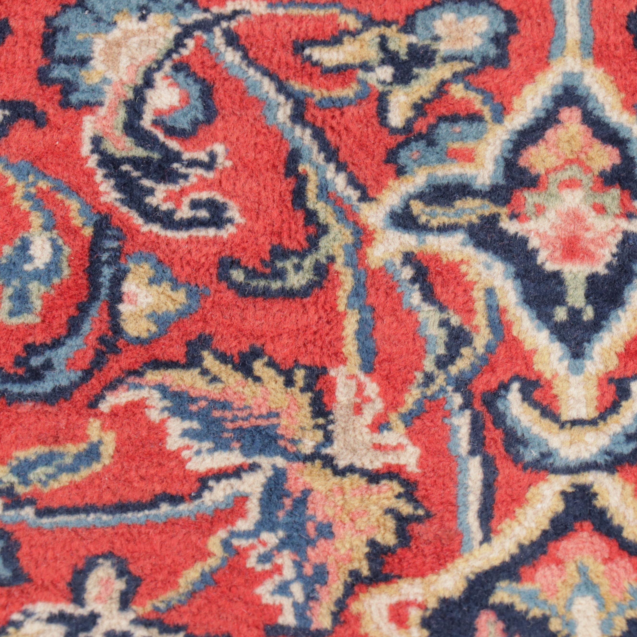 7'6 x 10'7 Hand-Knotted Persian Kashan Area Rug