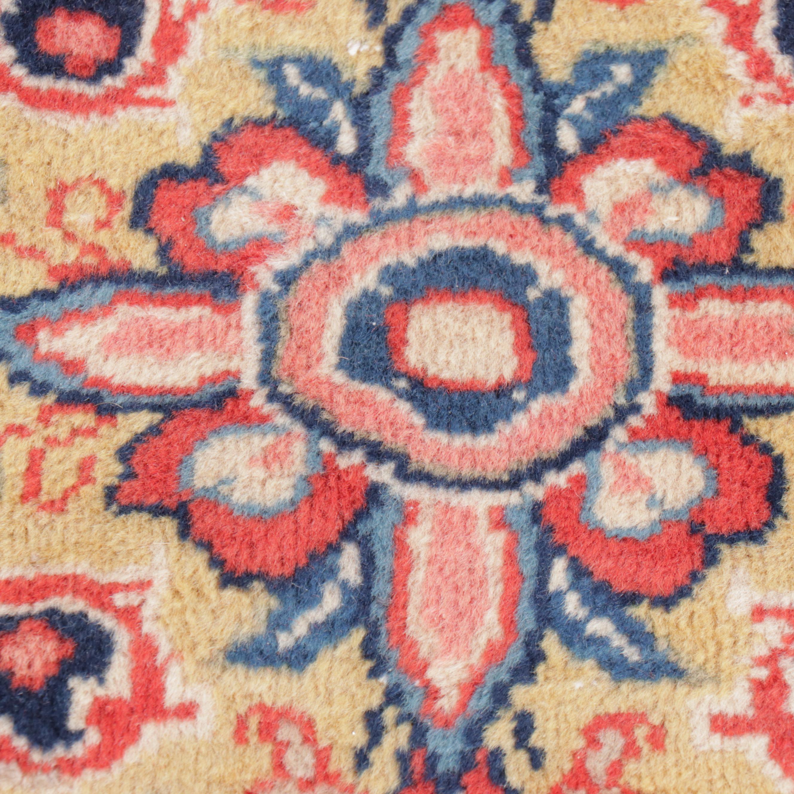 7'6 x 10'7 Hand-Knotted Persian Kashan Area Rug