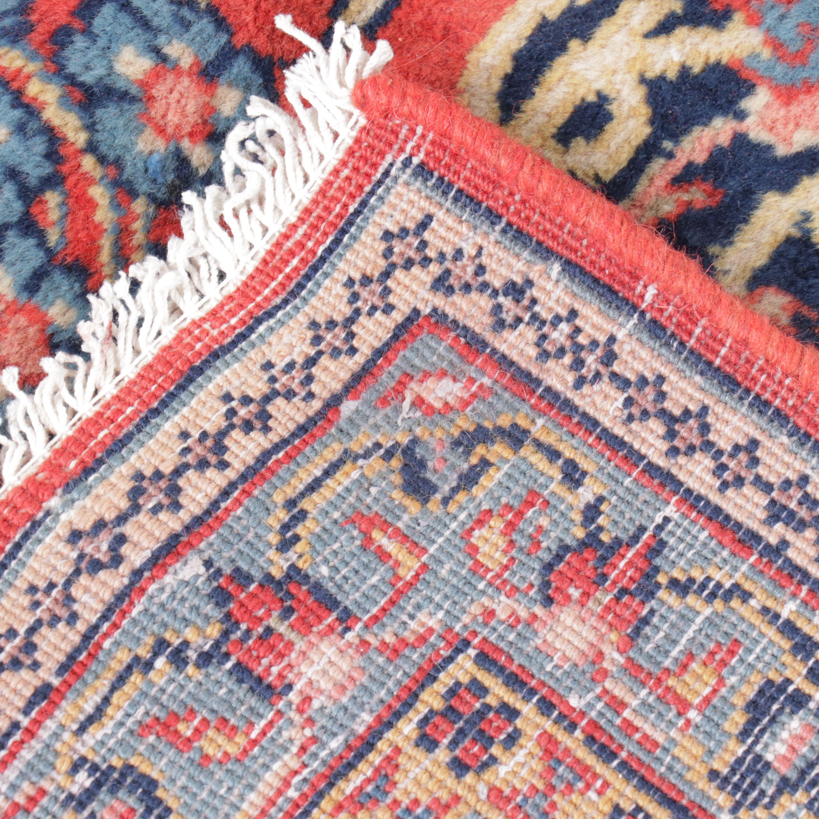 7'6 x 10'7 Hand-Knotted Persian Kashan Area Rug