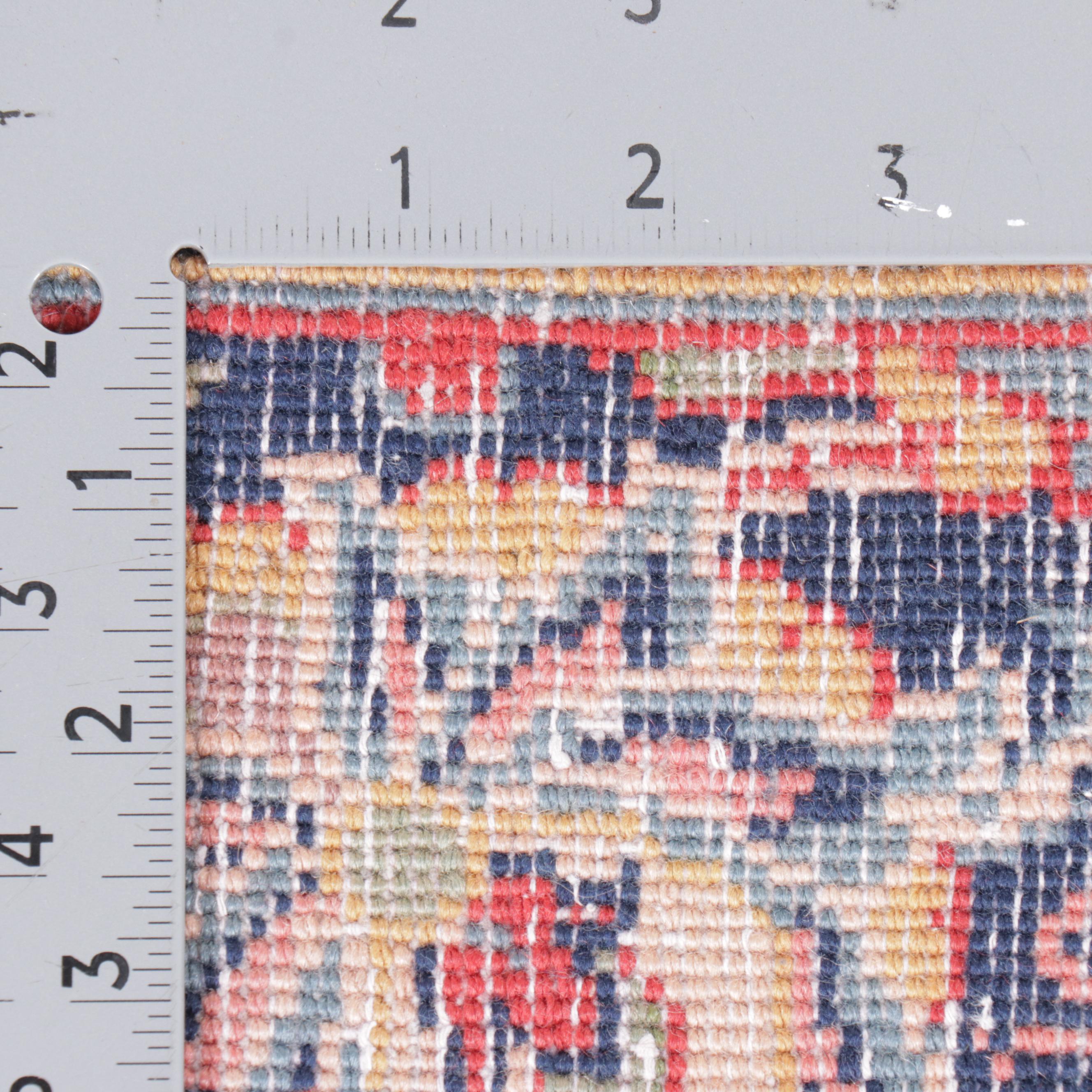 7'6 x 10'7 Hand-Knotted Persian Kashan Area Rug