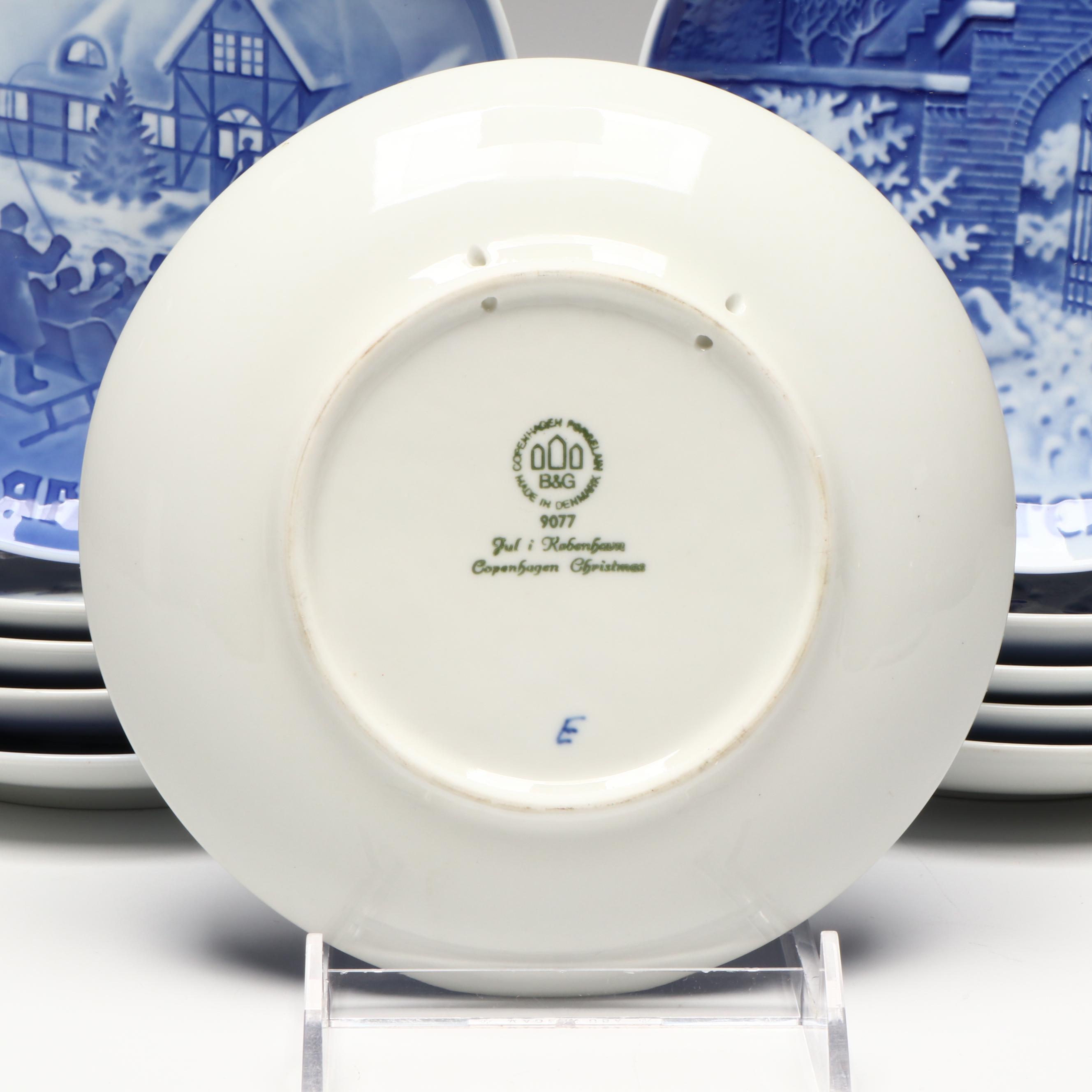 Bing & Grøndahl and Royal Copenhagen Annual Christmas Plates
