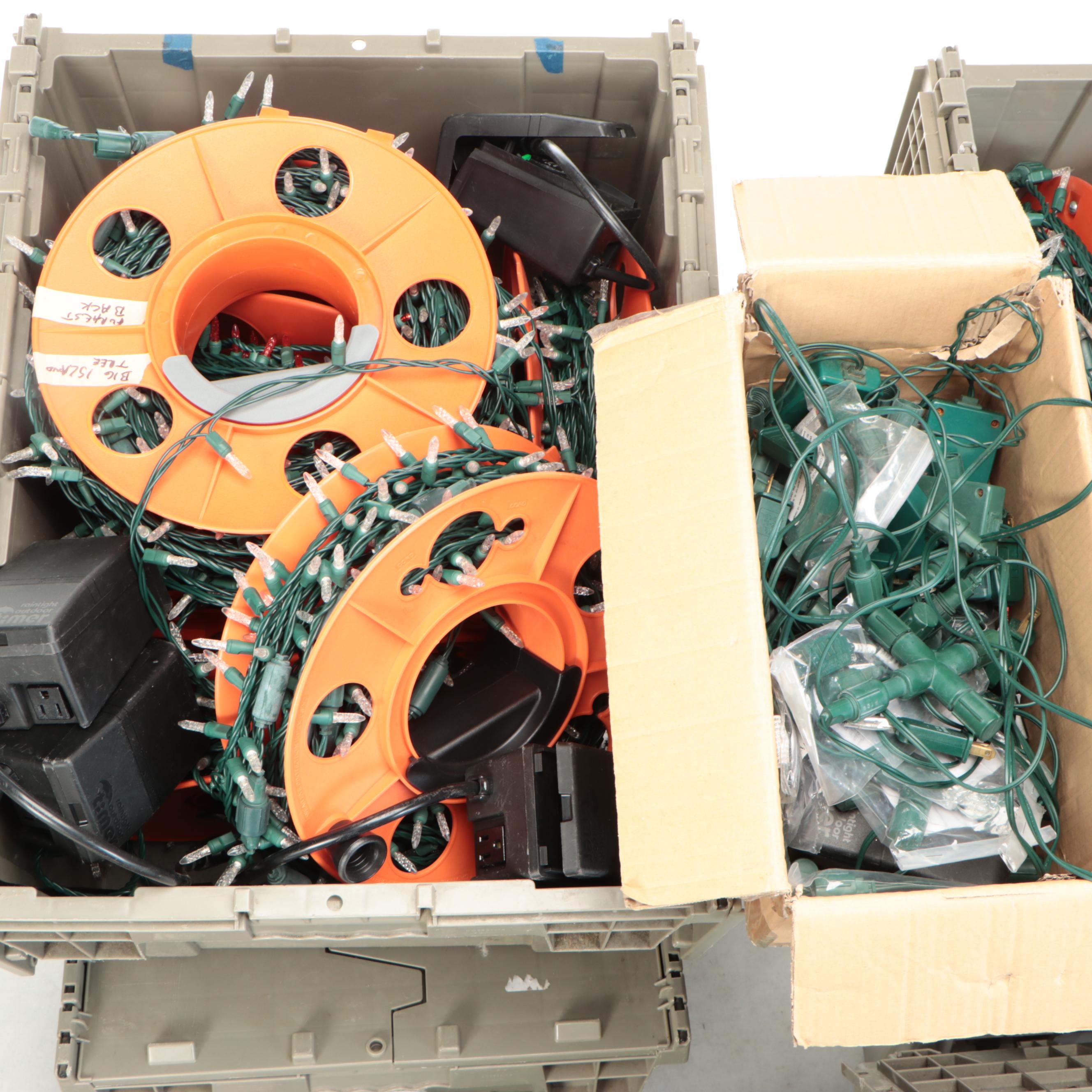 4" Spaced Outdoor LED Seasonal String Lights