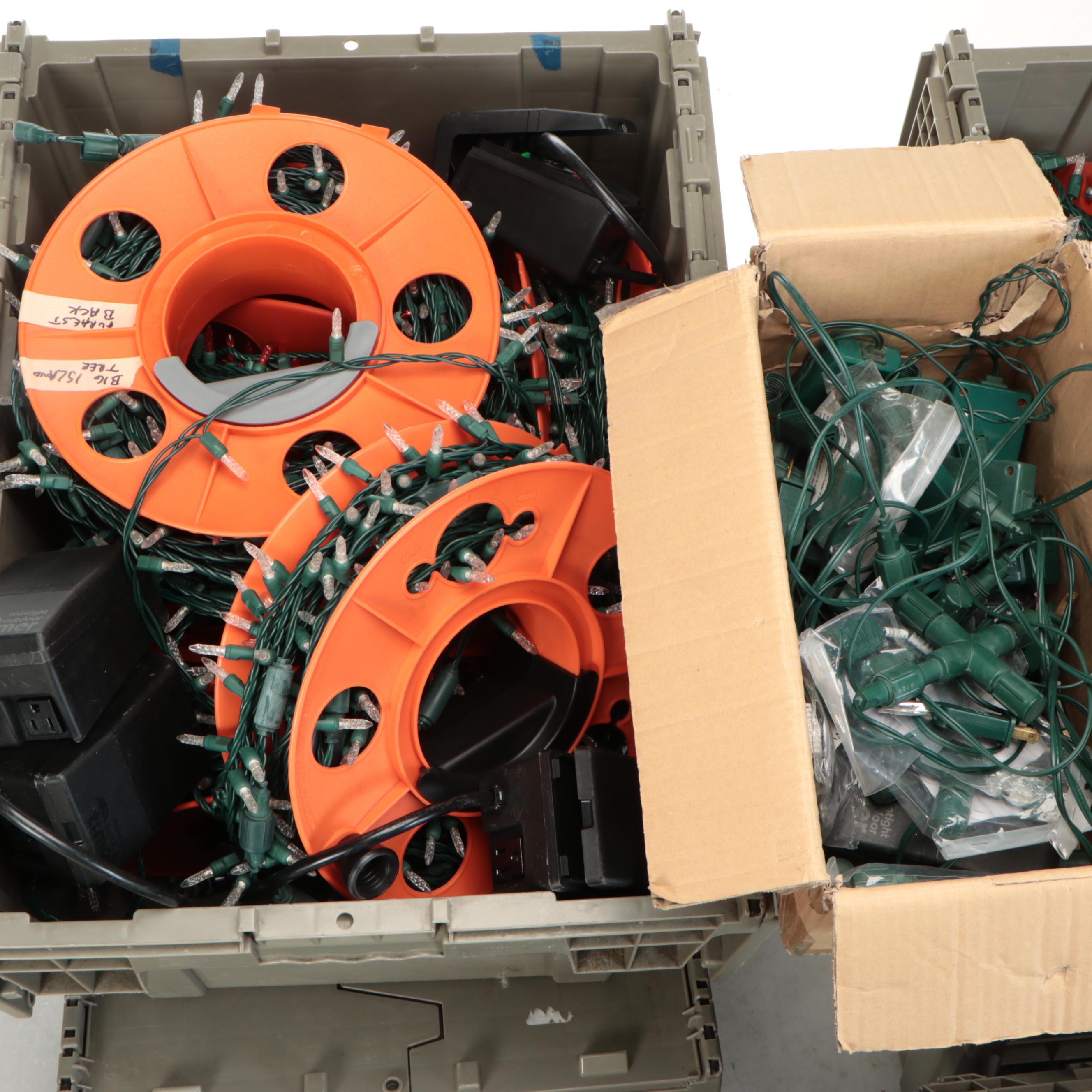 4" Spaced Outdoor LED Seasonal String Lights