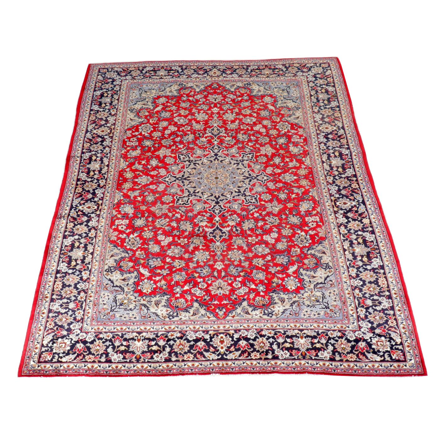 8'5 x 11'6 Hand-Knotted Persian Mashhad Area Rug