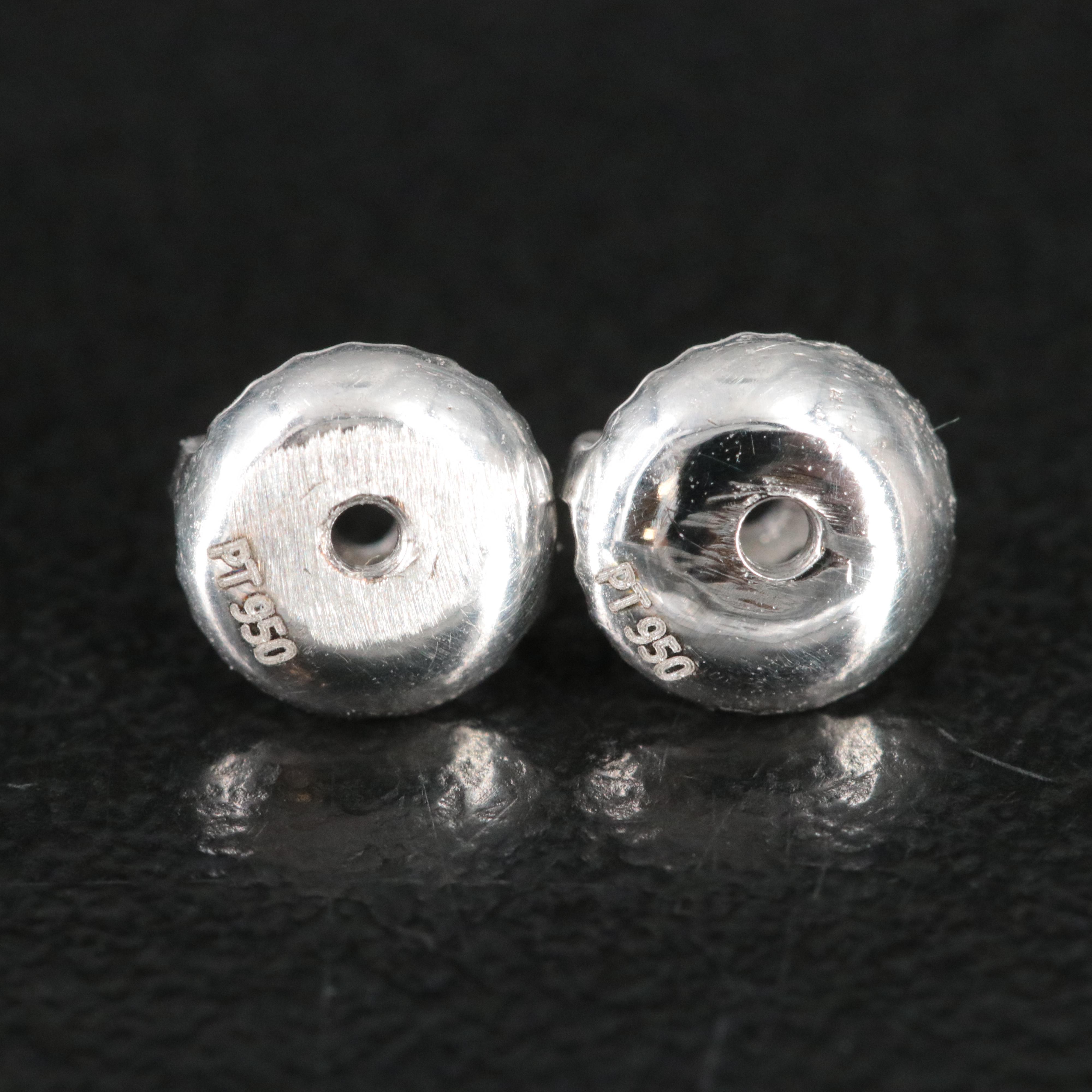 Platinum 9.61 CTW Lab Grown Diamond Earrings