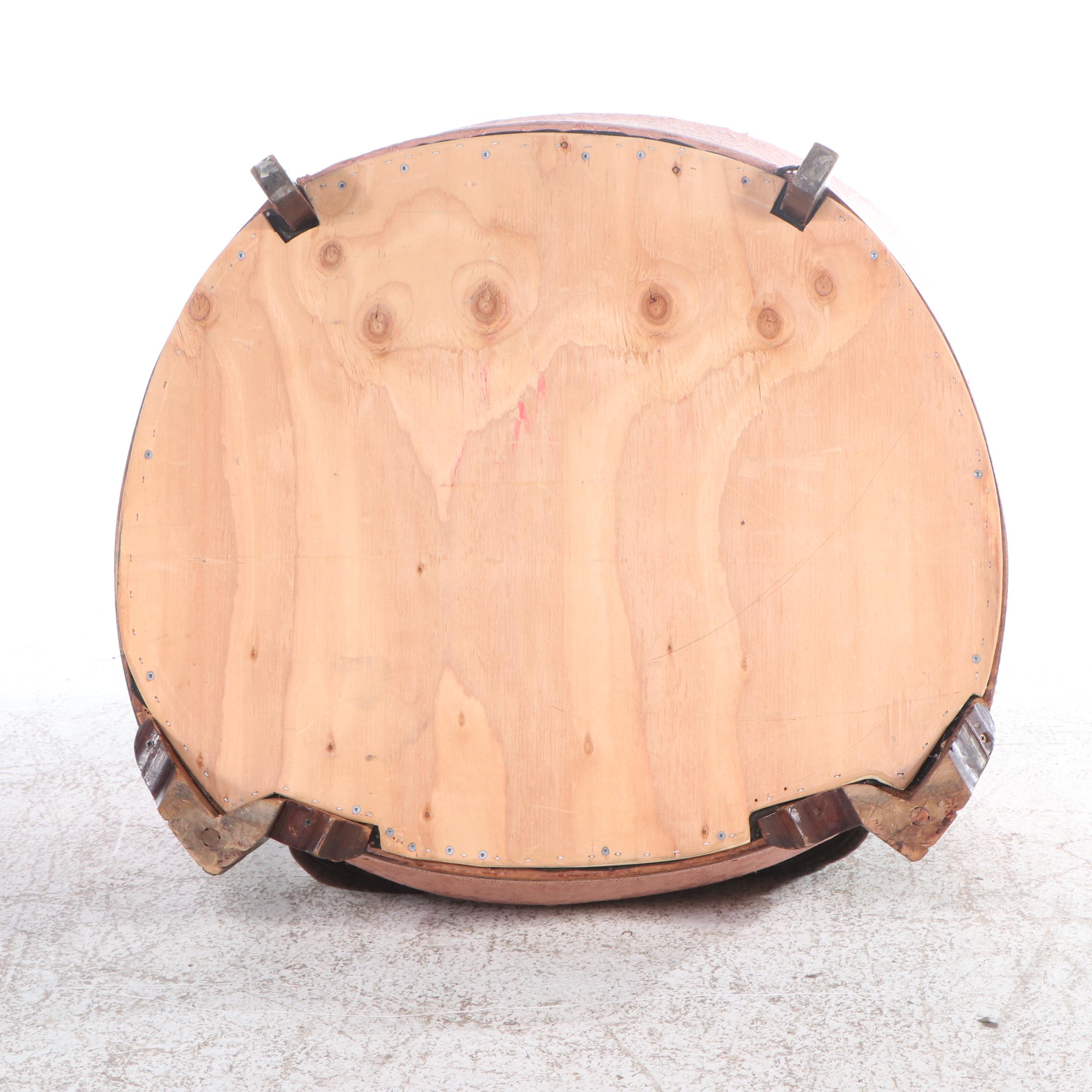 Victorian Brocade Upholstered Carved Mahogany Armchair, Late 19th Century