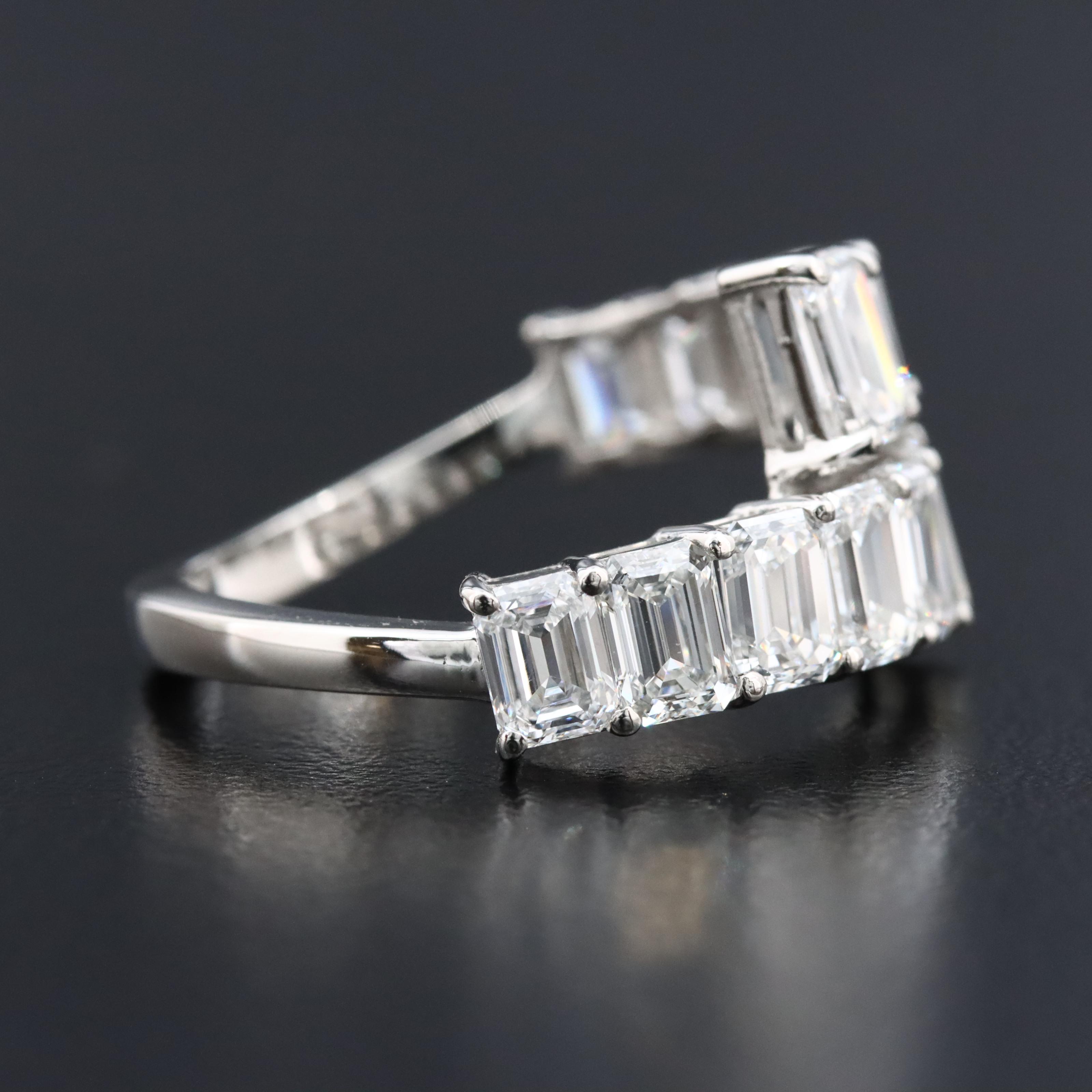 Platinum 3.90 CTW Lab Grown Diamond Ring