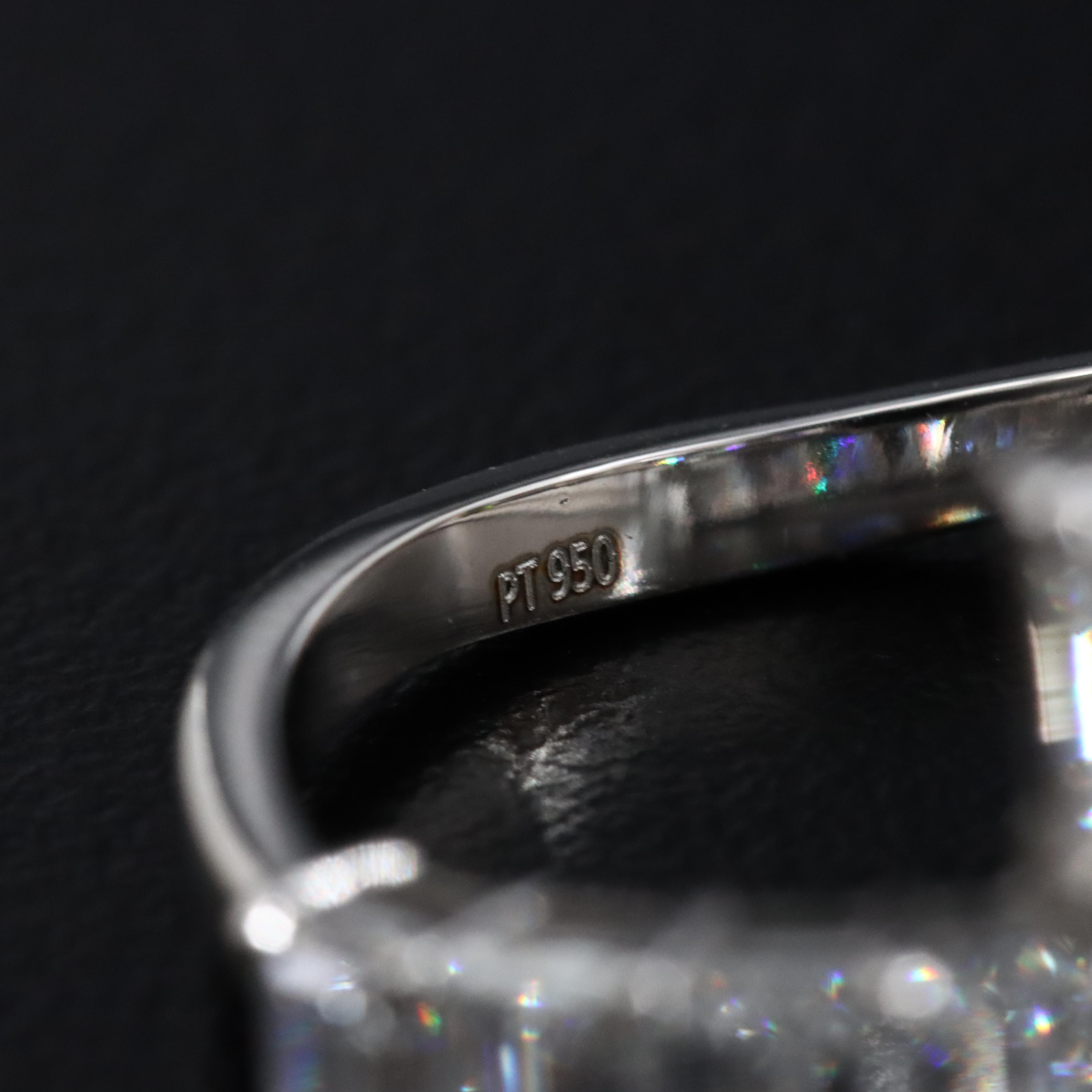 Platinum 3.90 CTW Lab Grown Diamond Ring