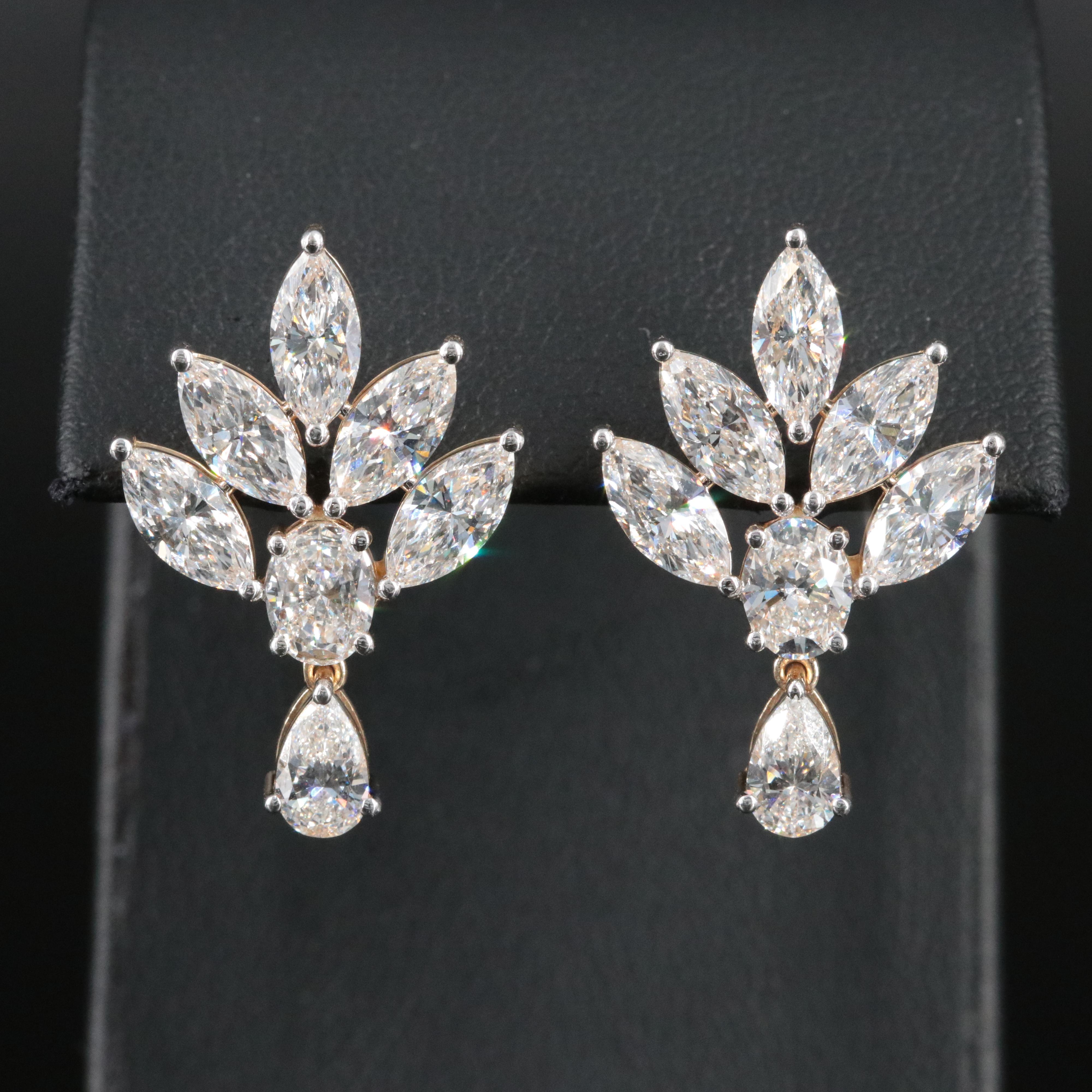 14K 5.52 CTW Lab Grown Diamond Earrings