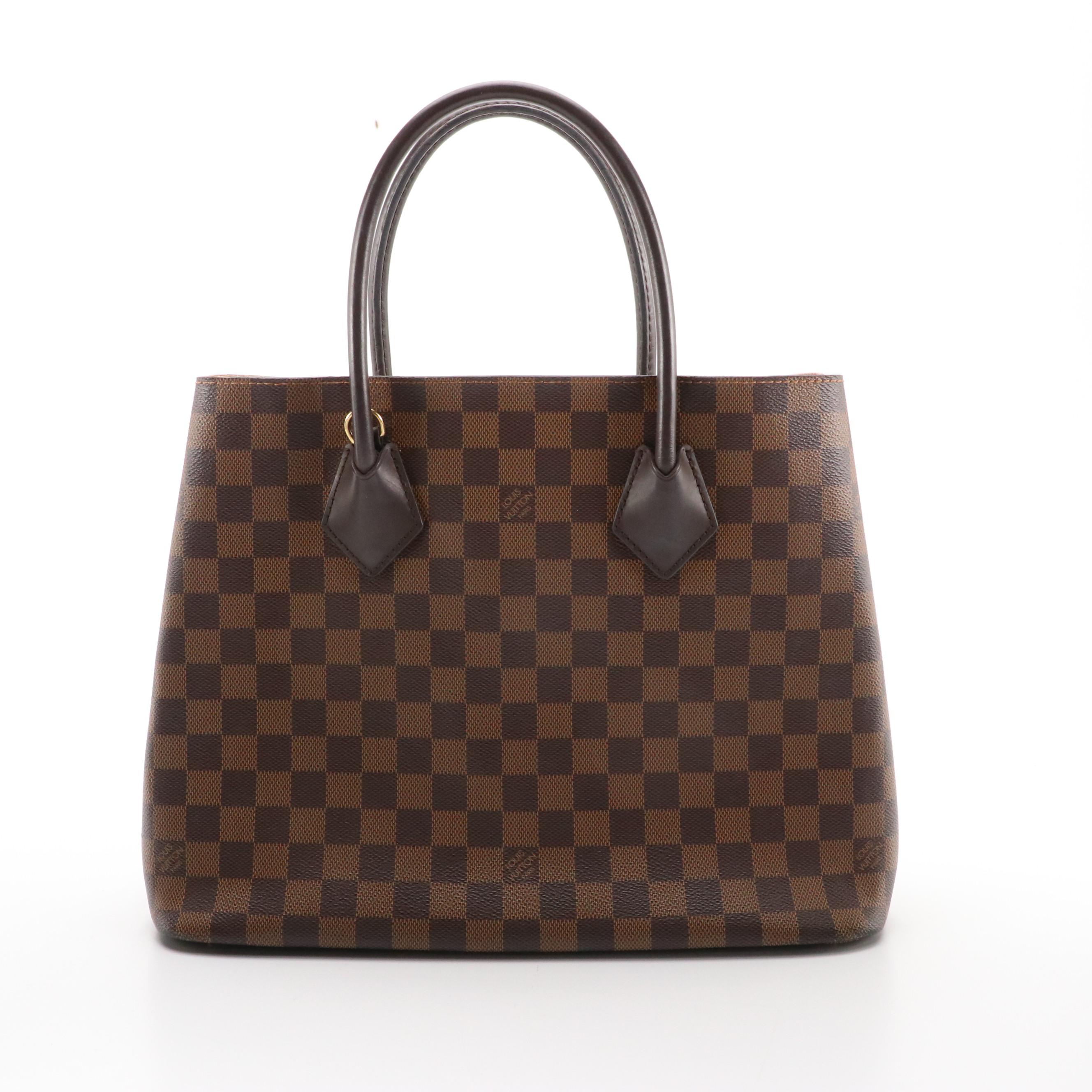Louis Vuitton Kensington Two-Way Bag in Damier Ebene Coated Canvas