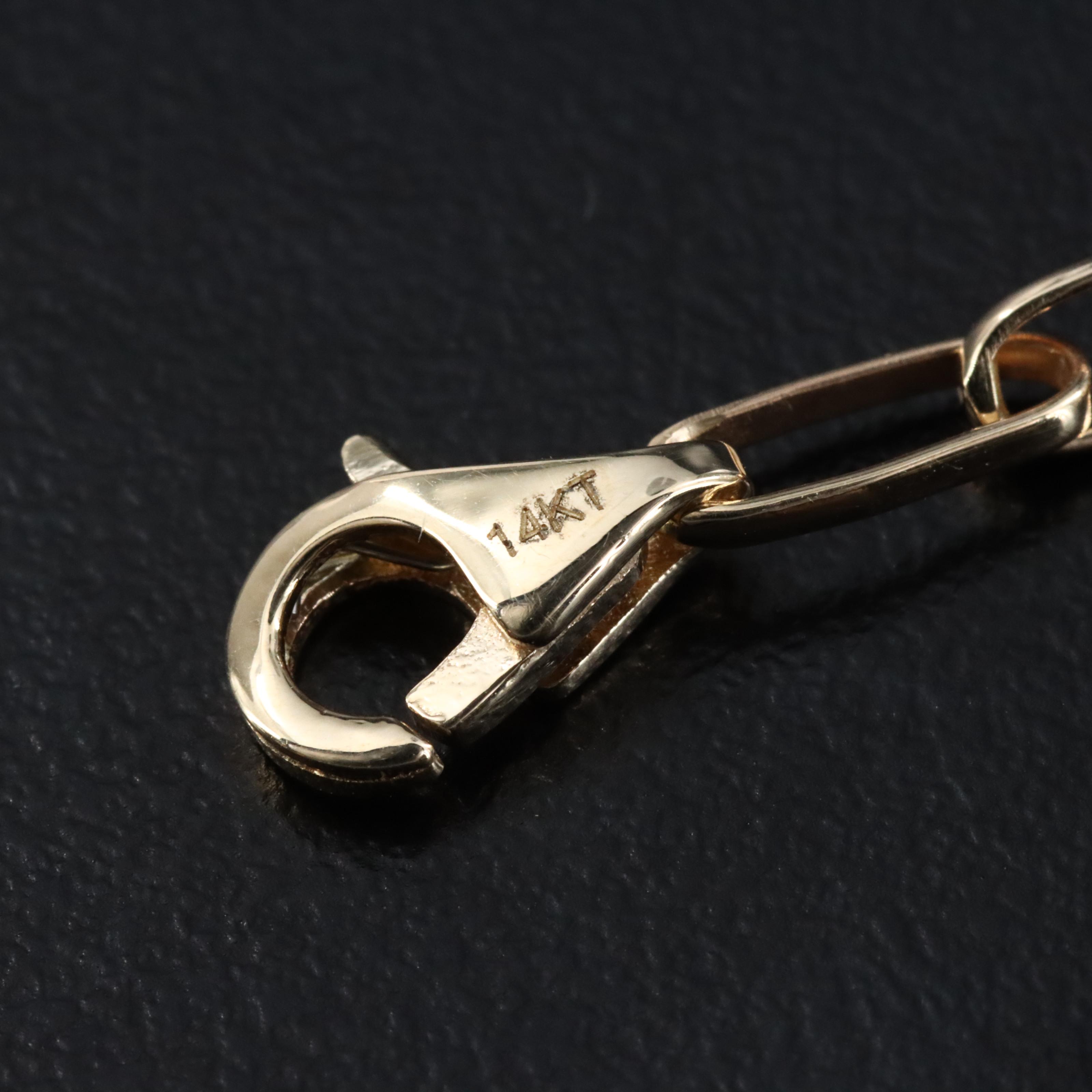 14K 4.11 CTW Lab Grown Diamond Station Bracelet