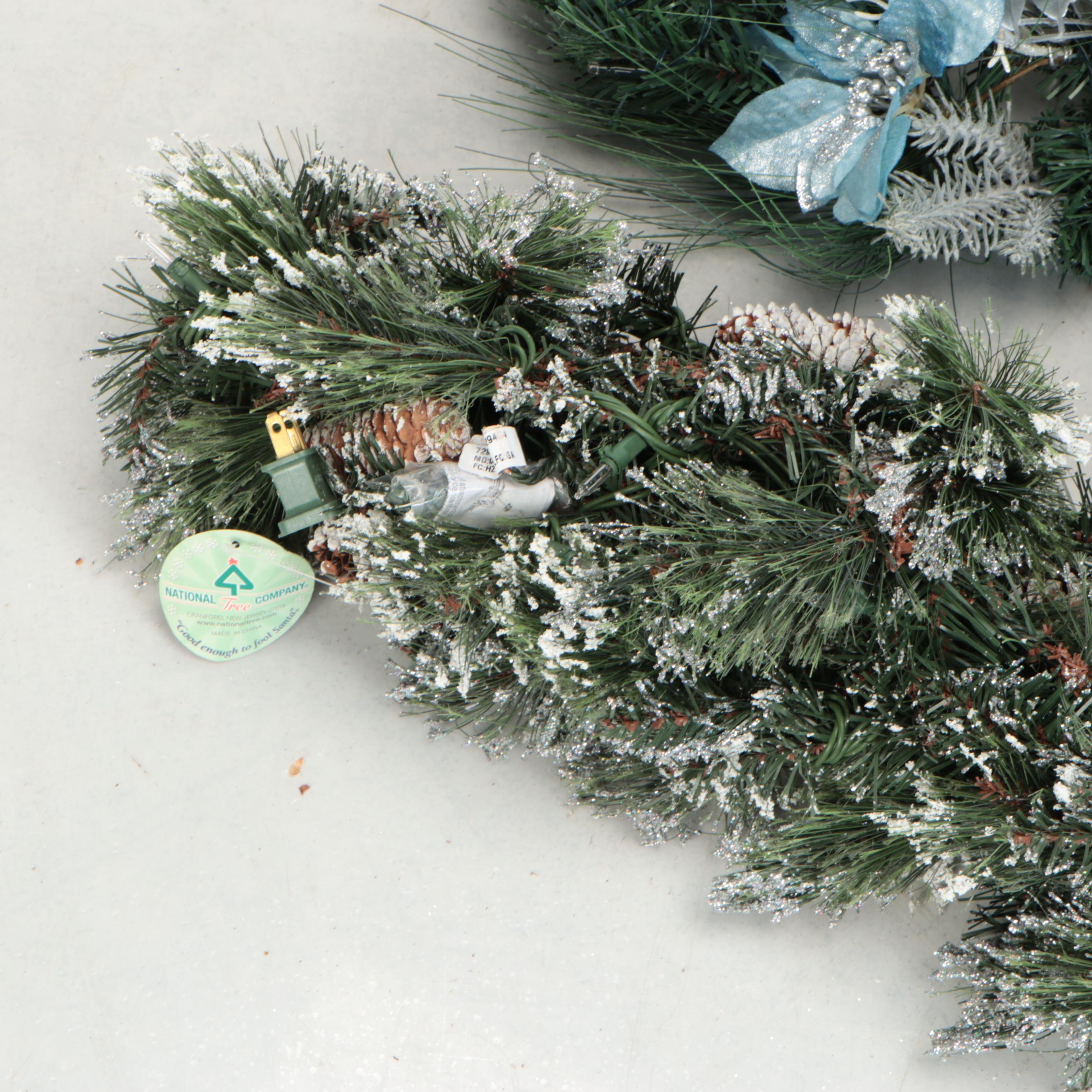 National Tree Garland with Other Artificial Pine Garland and Wreaths