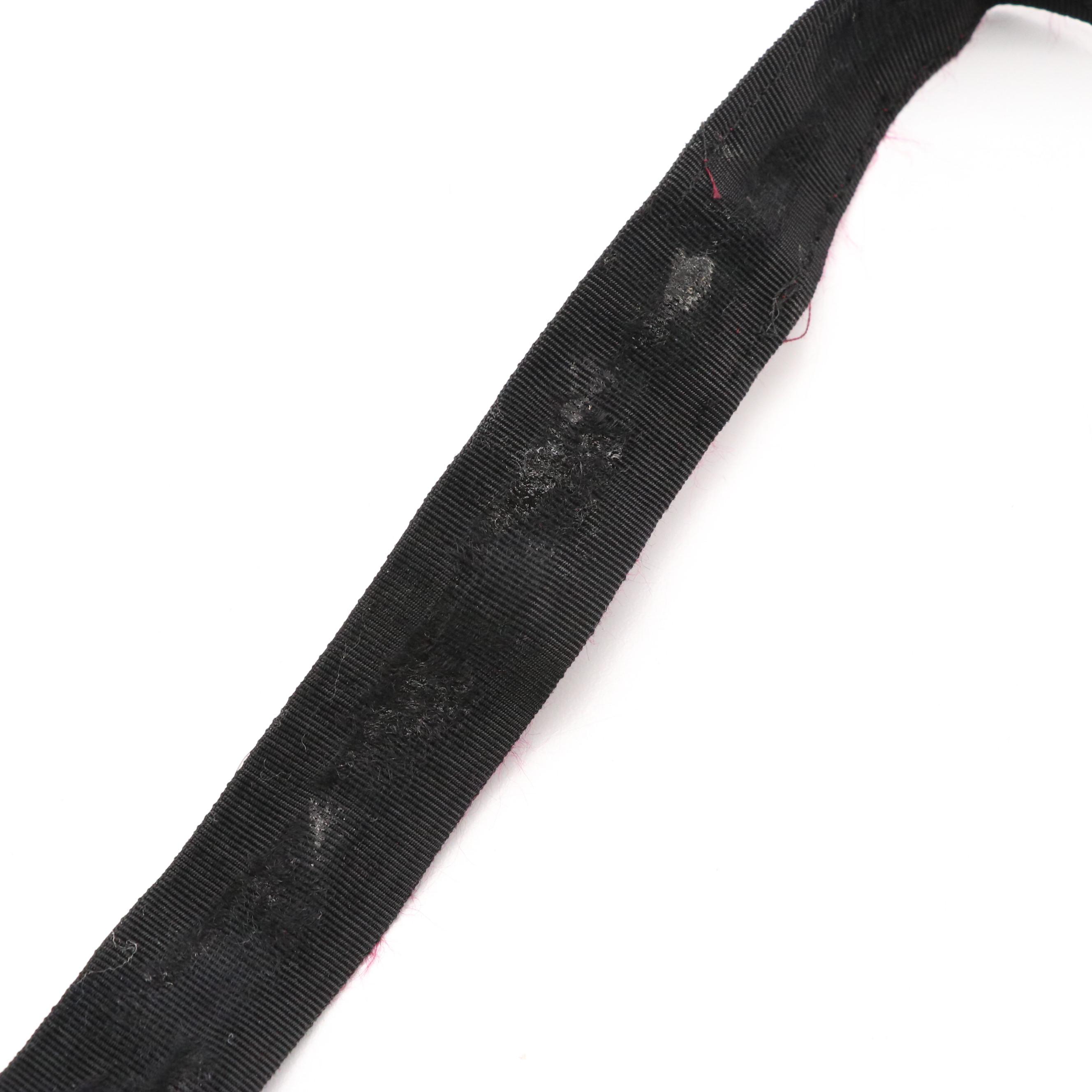 Prada Crystal Velvet Ribbon Belt/Necklace