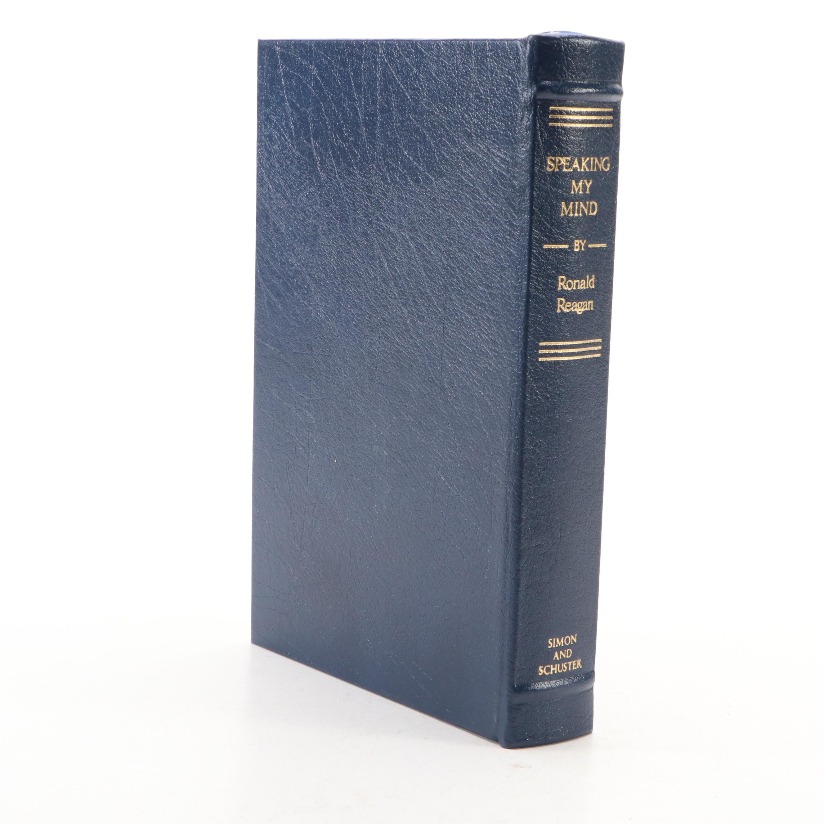 Signed Limited First Edition "Speaking My Mind" by Ronald Reagan, 1989