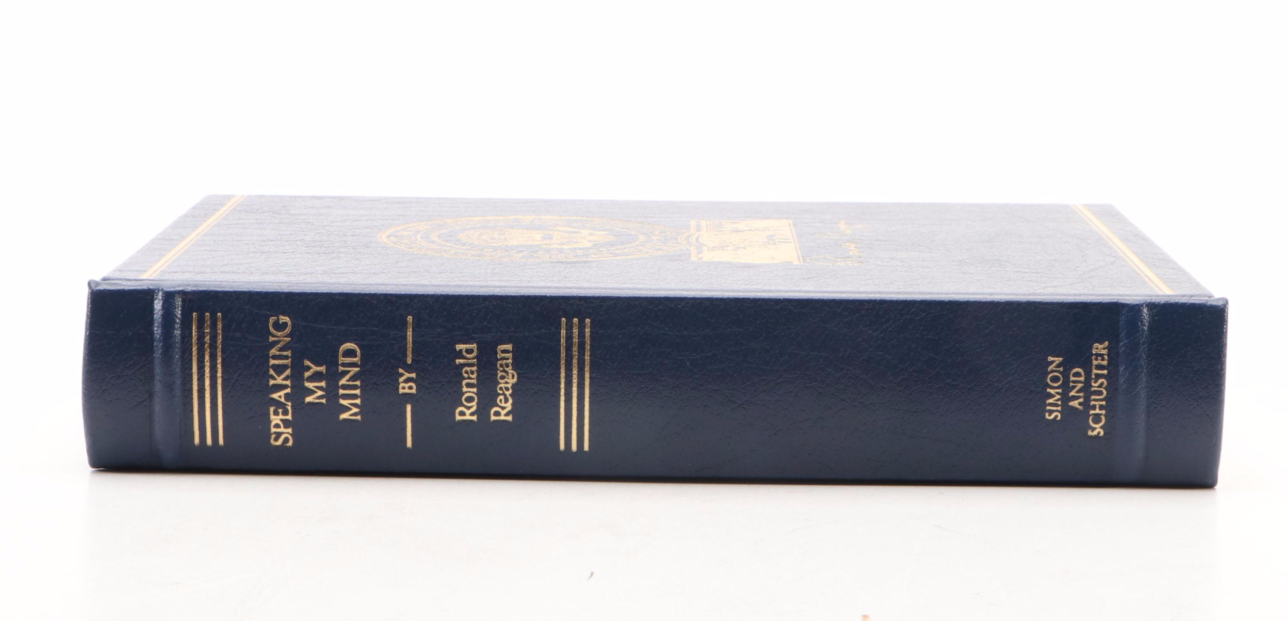 Signed Limited First Edition "Speaking My Mind" by Ronald Reagan, 1989