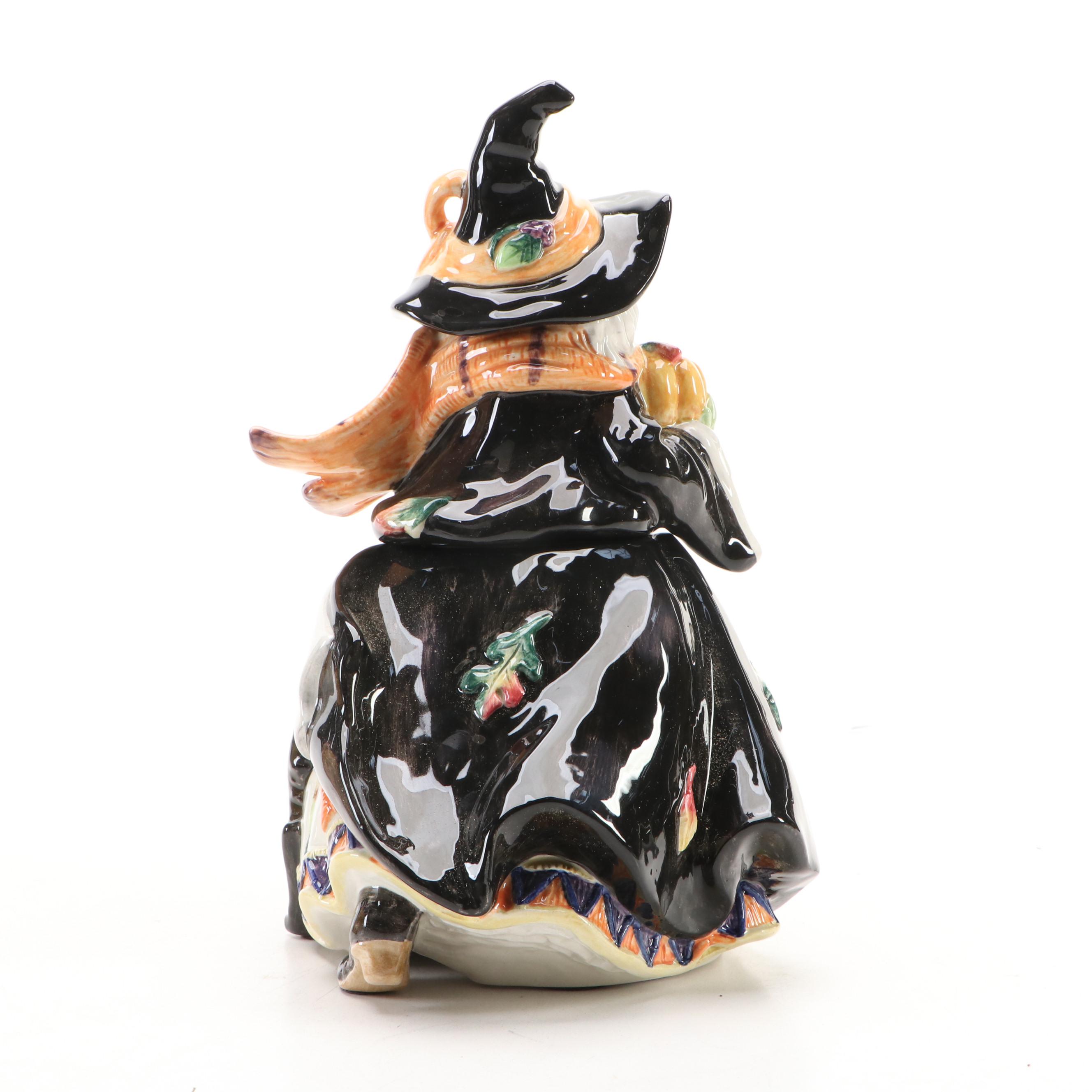 Fitz & Floyd "Harvest Heritage" and "Halloween Harvest" Porcelain Lidded Jars