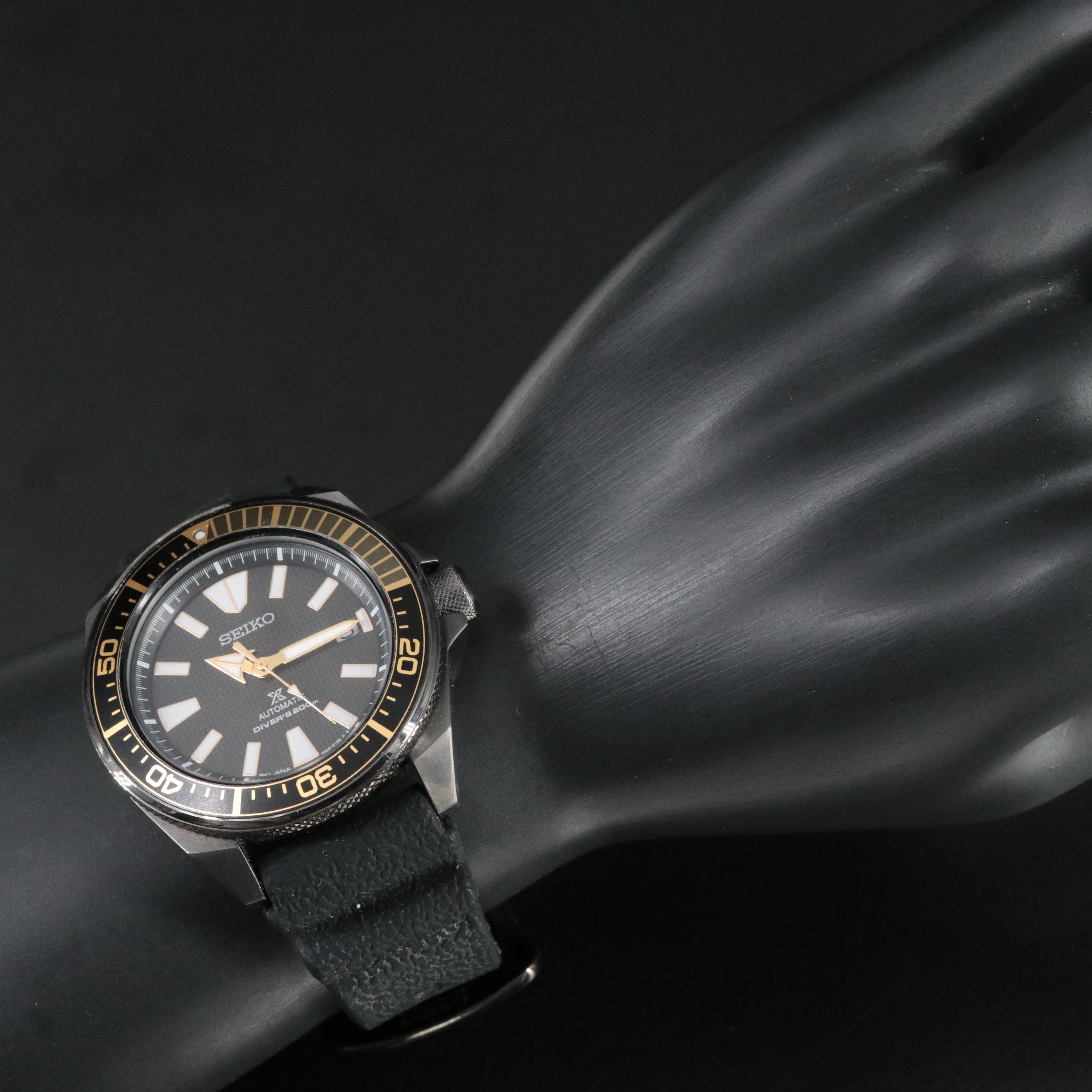 Seiko Men's Prospex Black Ion Automatic Diver's Watch