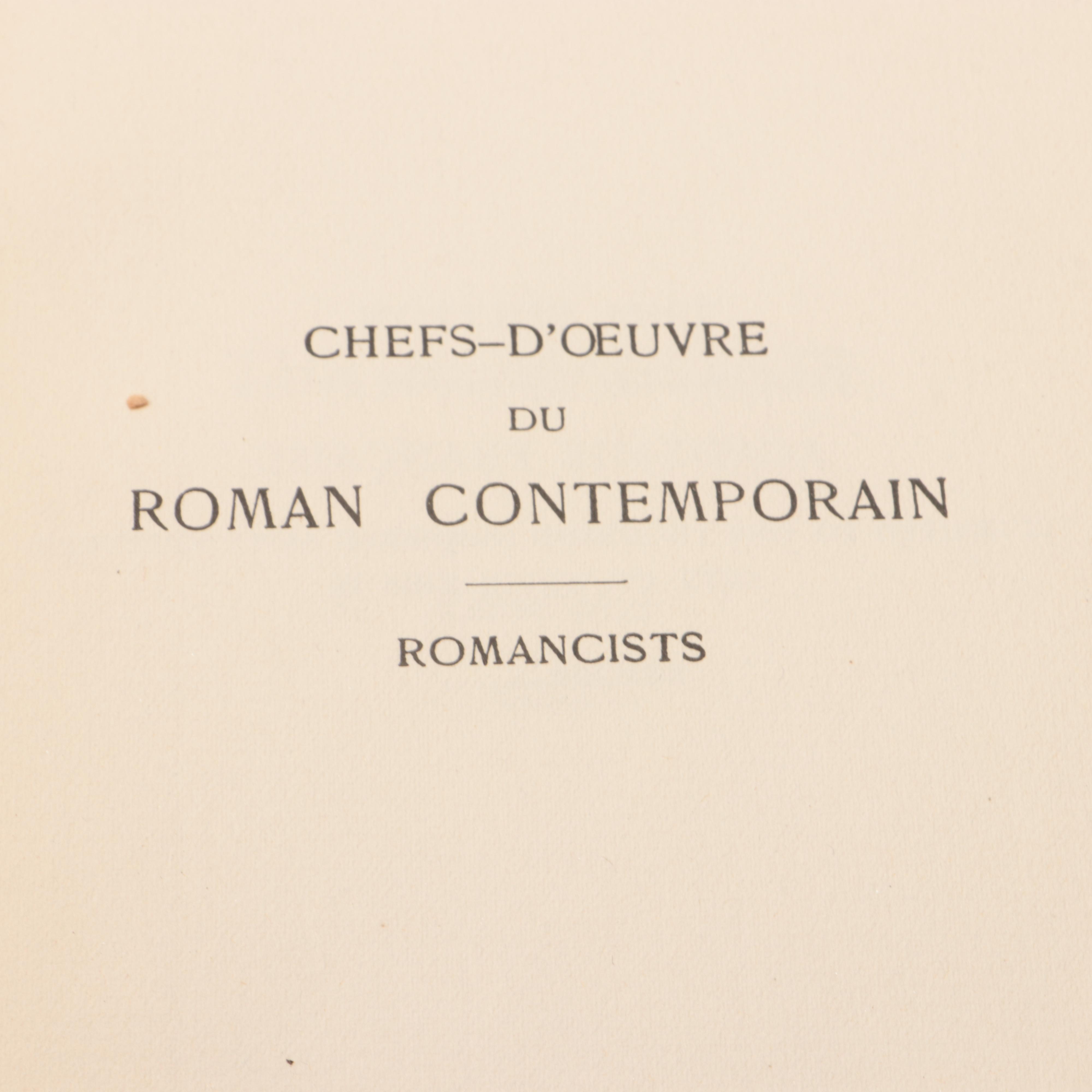 Limited Edition "Chefs-d'œuvre du Roman Contemporain" Partial Set