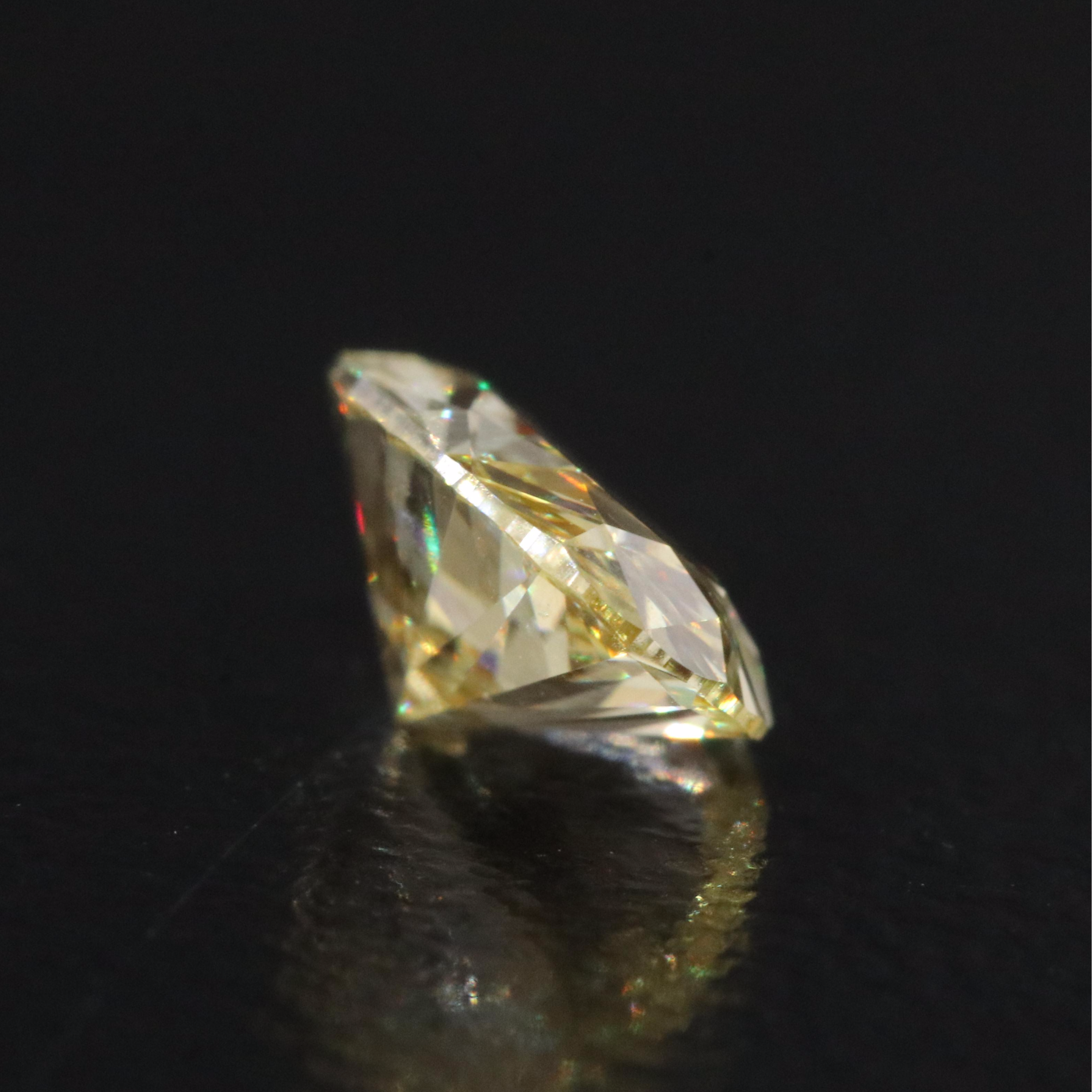 Loose 1.10 CT Lab Grown Fancy Yellow Diamond with IGI Report