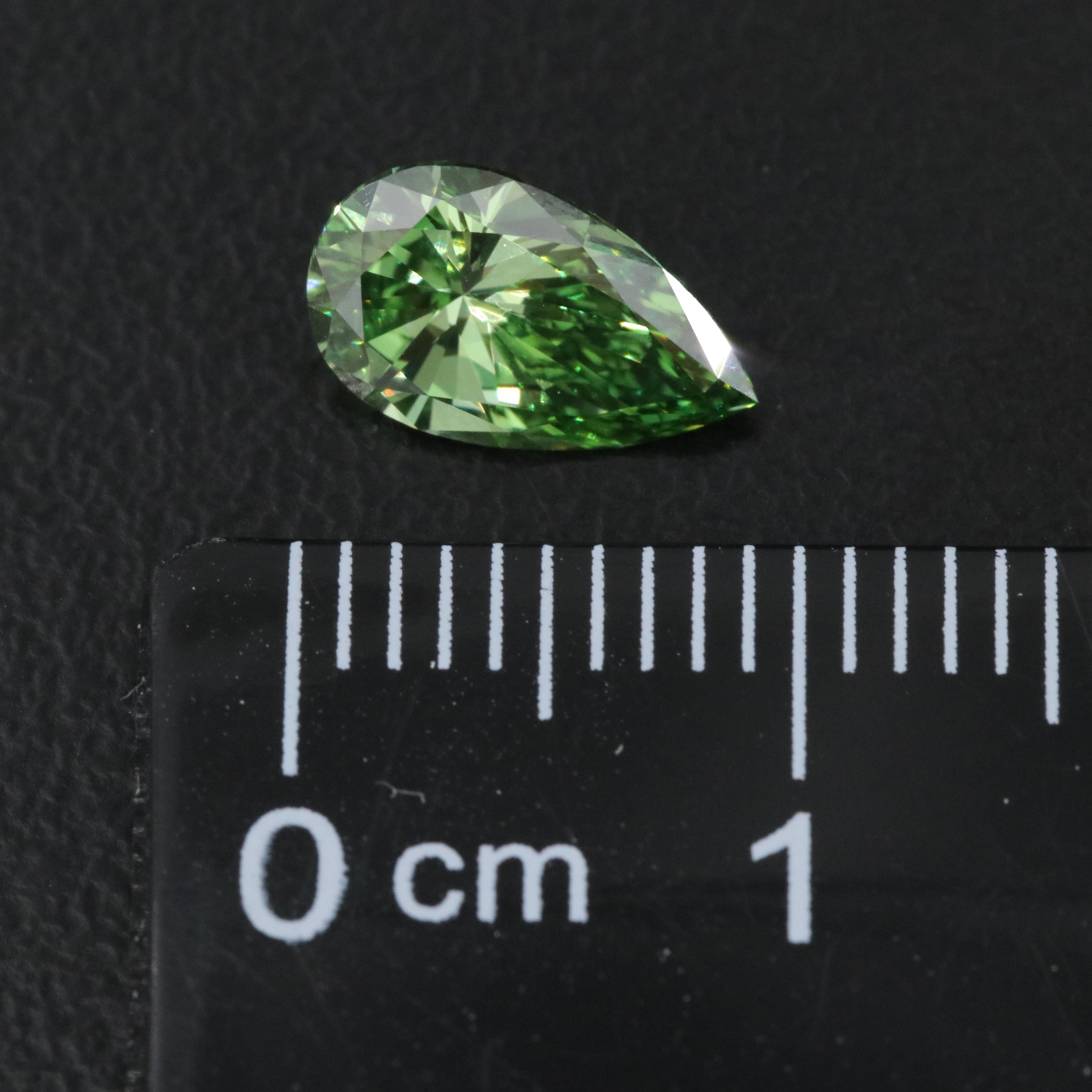 Loose 1.10 CT Lab Grown Fancy Green Diamond with IGI Report