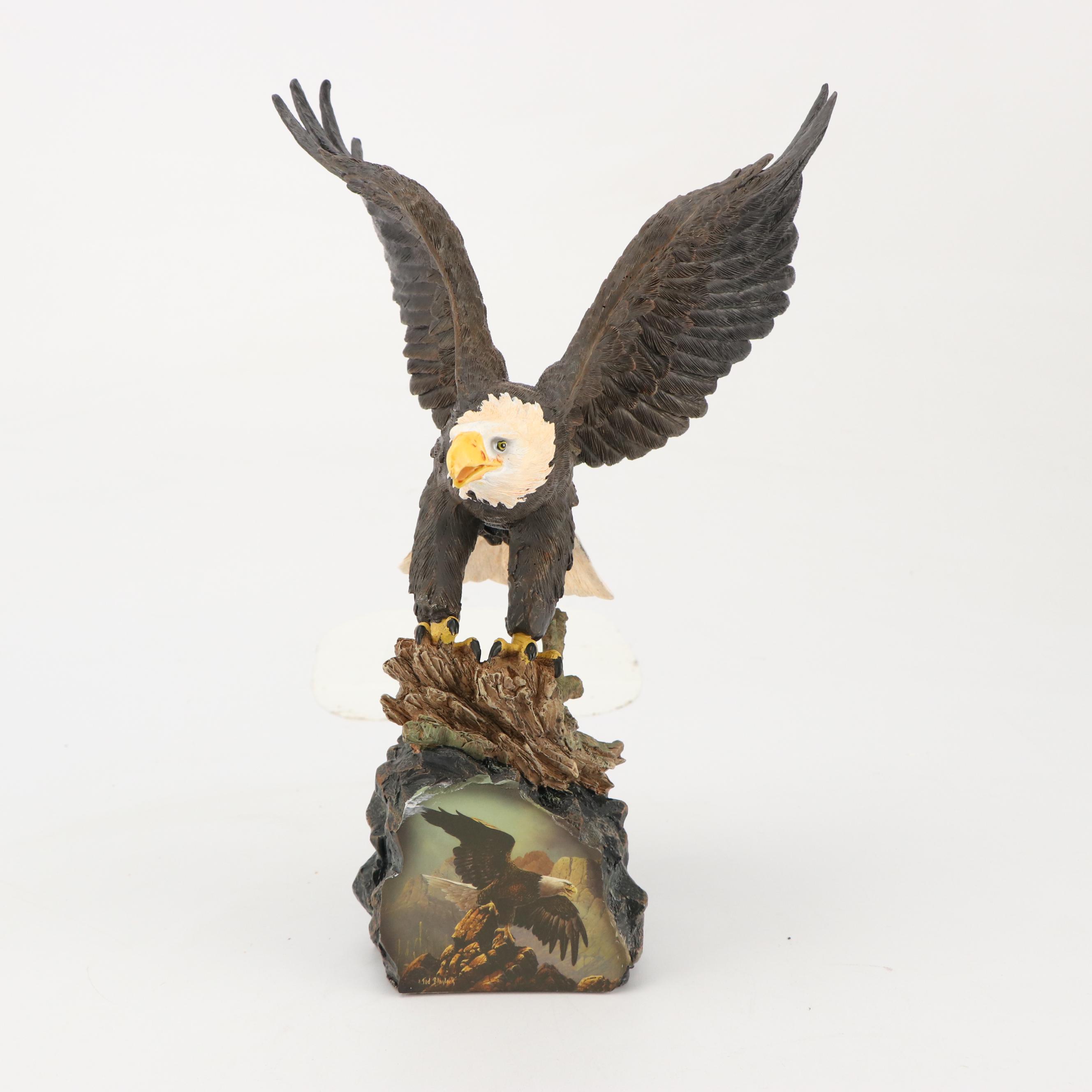 Ted Blaylock "Winged Protectors" Resin Figurines with Desk Supplies and Décor