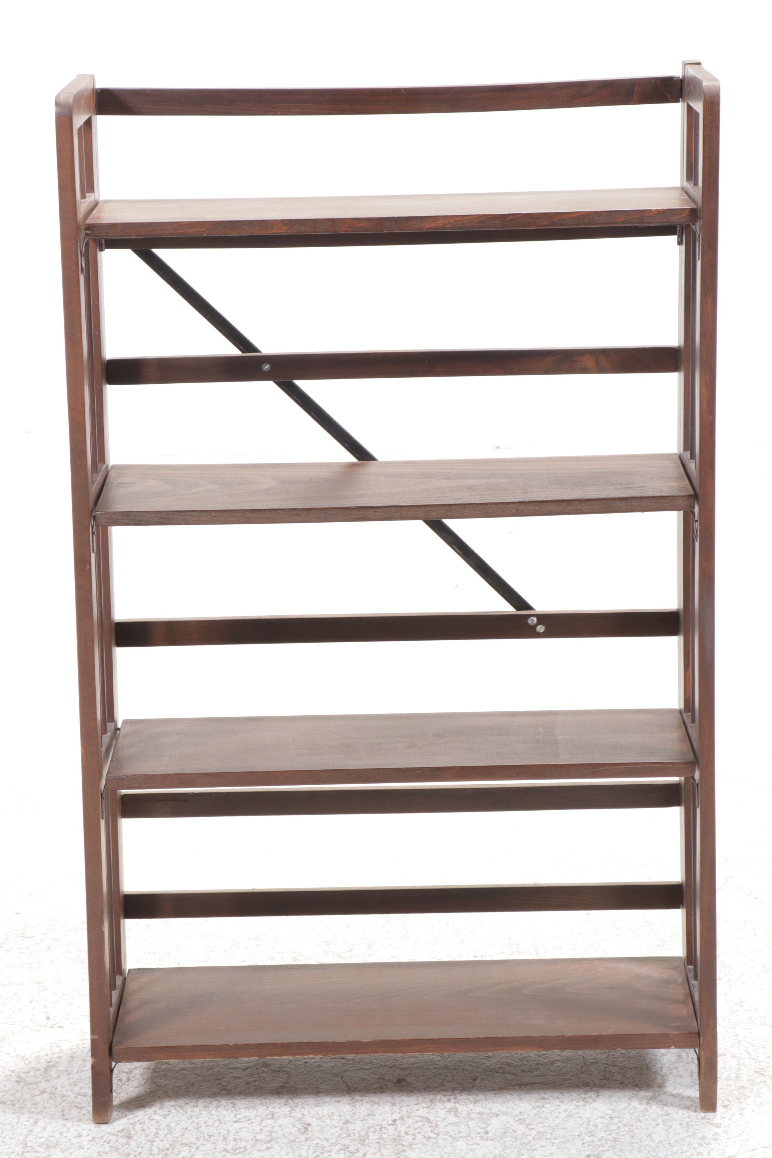 Two Wooden Folding Bookcases