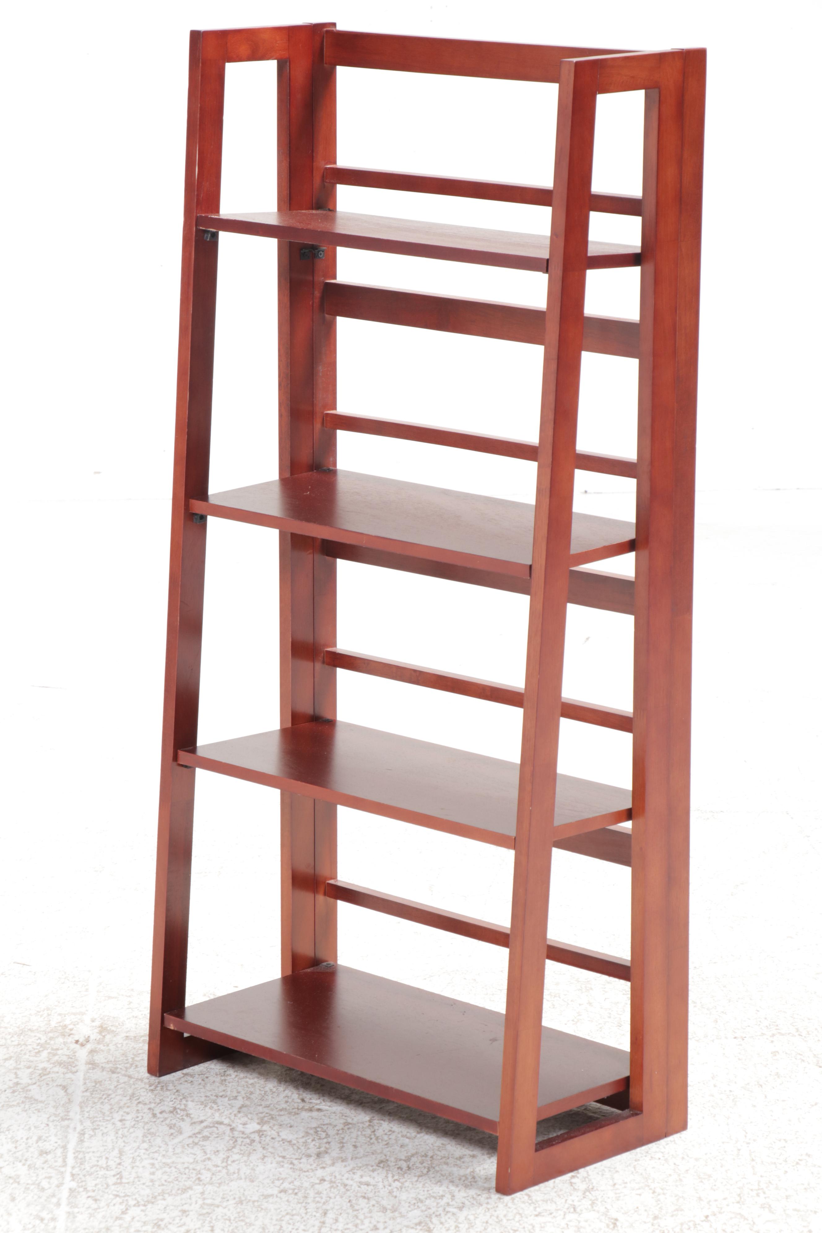 Two Wooden Folding Bookcases