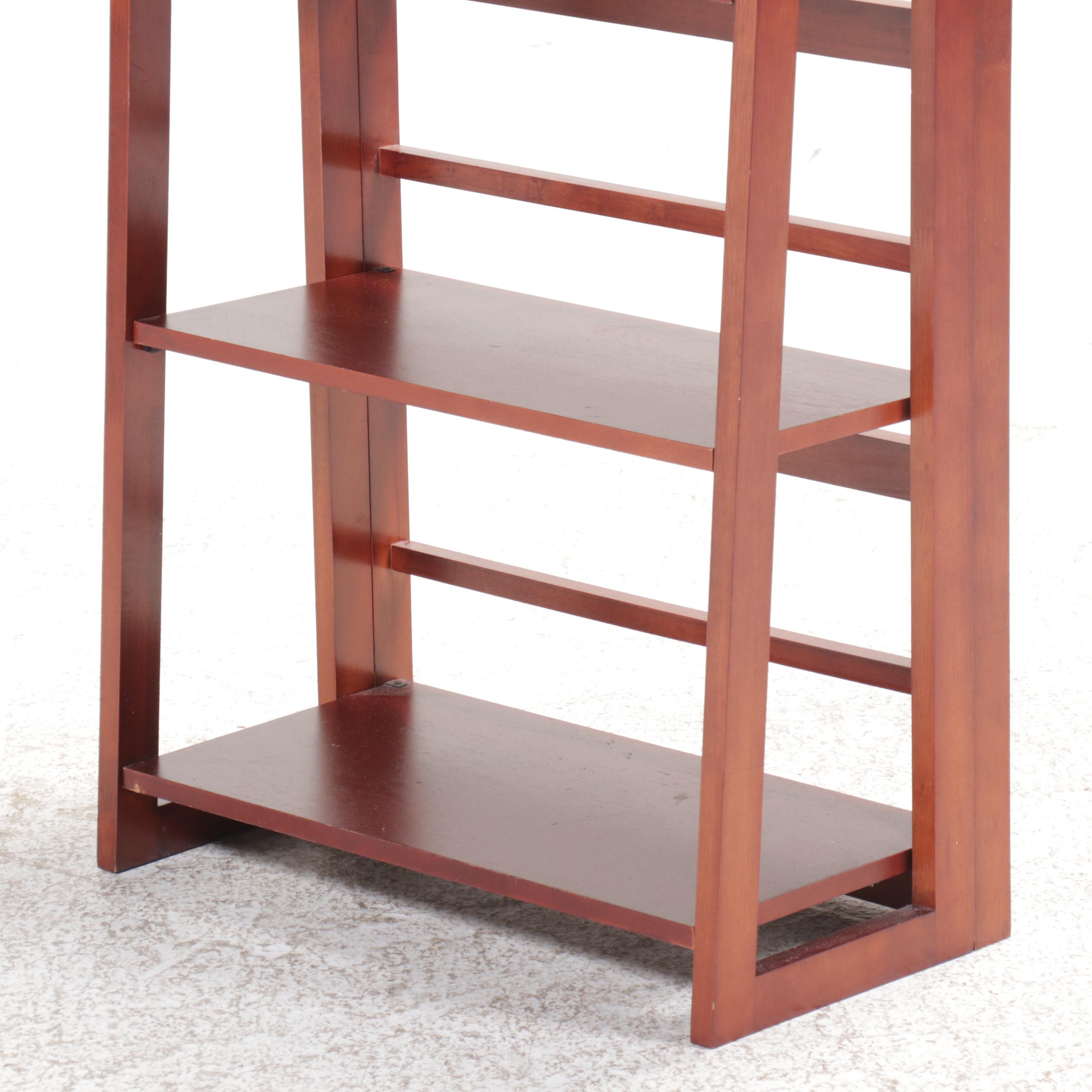 Two Wooden Folding Bookcases