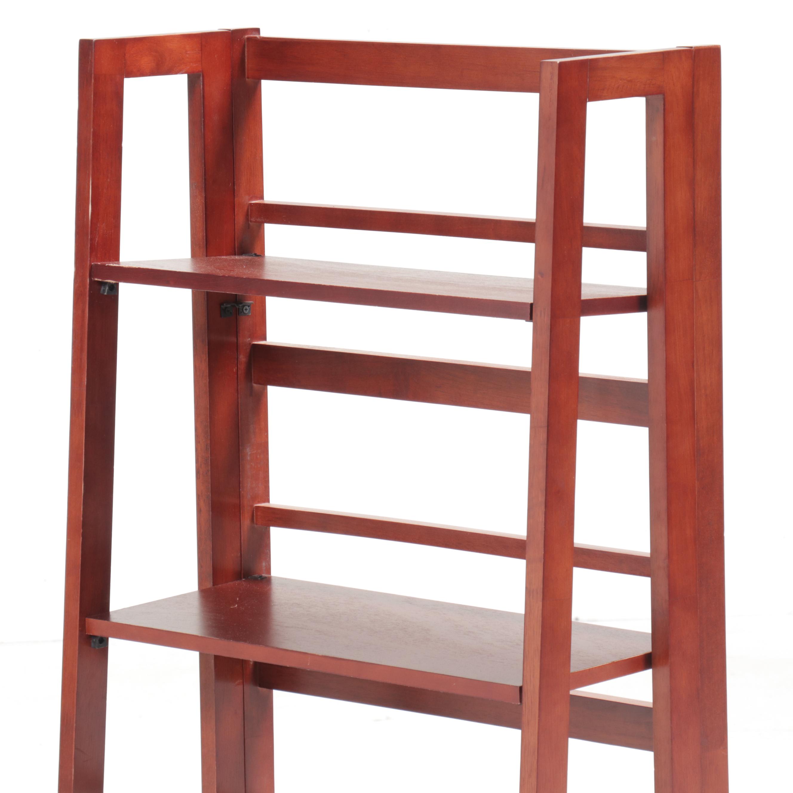 Two Wooden Folding Bookcases