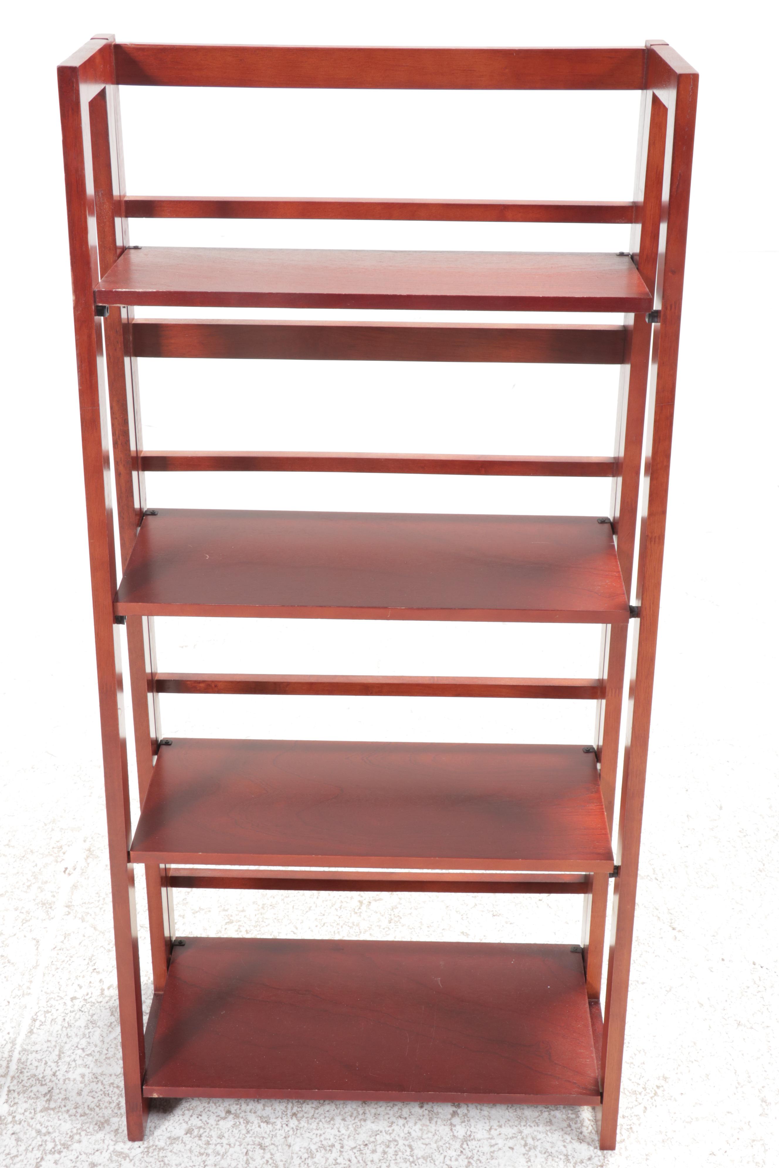 Two Wooden Folding Bookcases