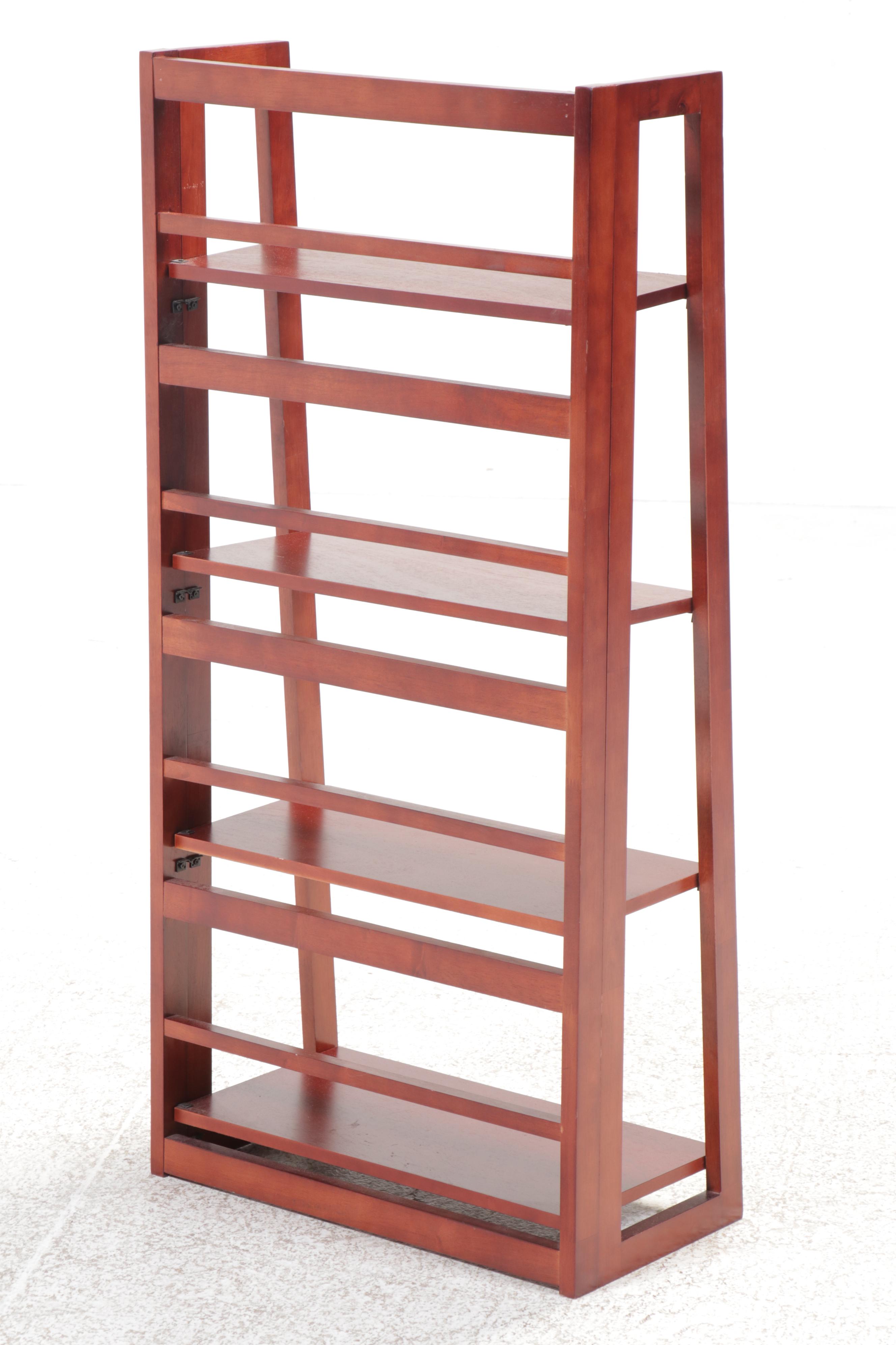 Two Wooden Folding Bookcases