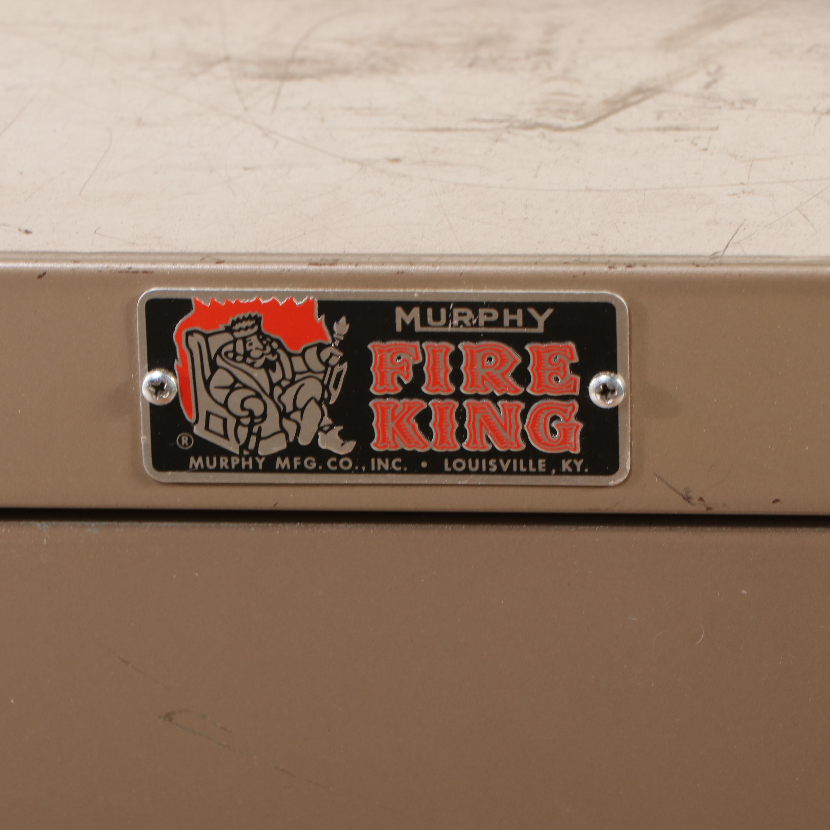 Murphy Fire King Metal Filing Cabinet