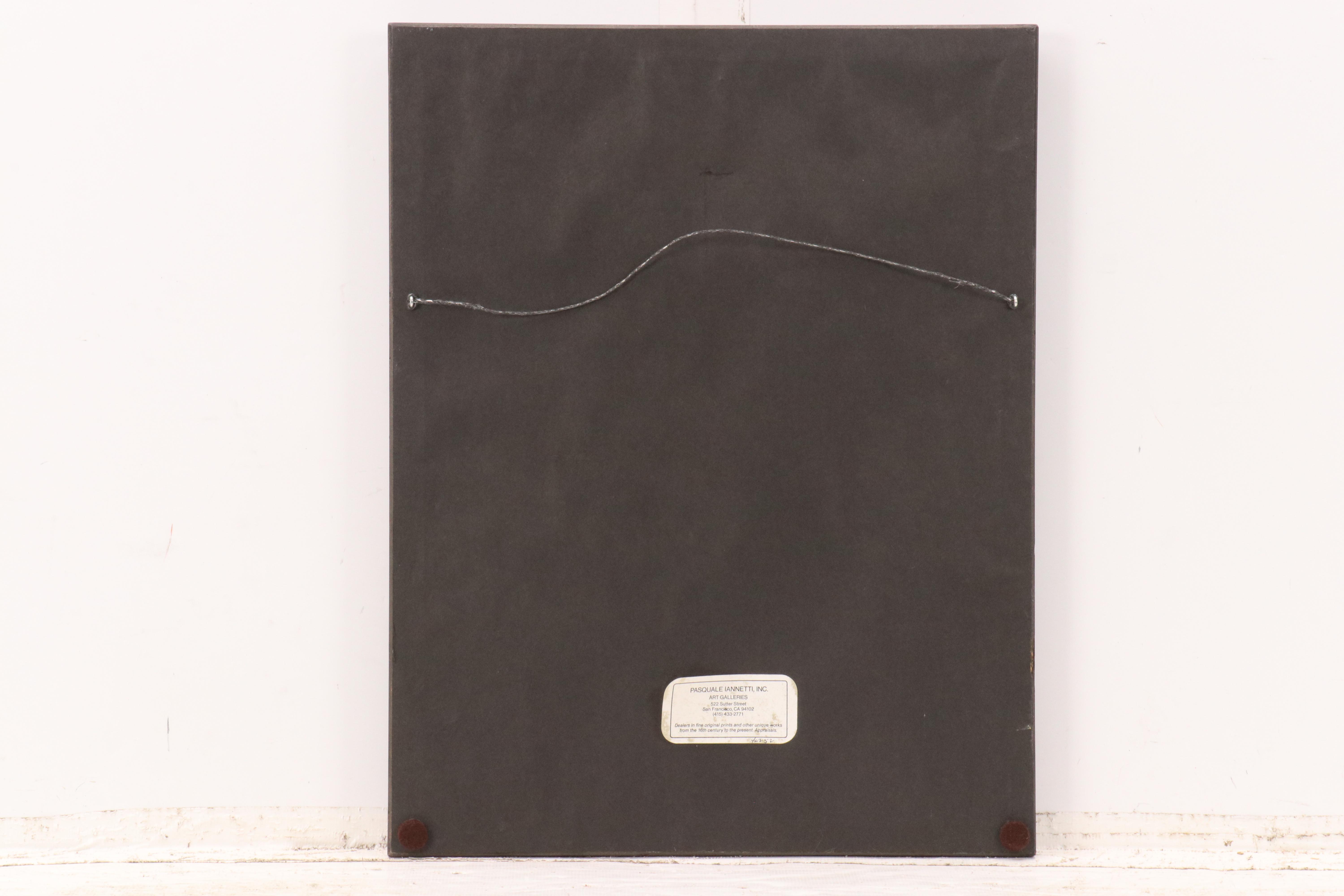 James Abbott McNeill Whistler Etching "Drouet, Sculpteur," 1859