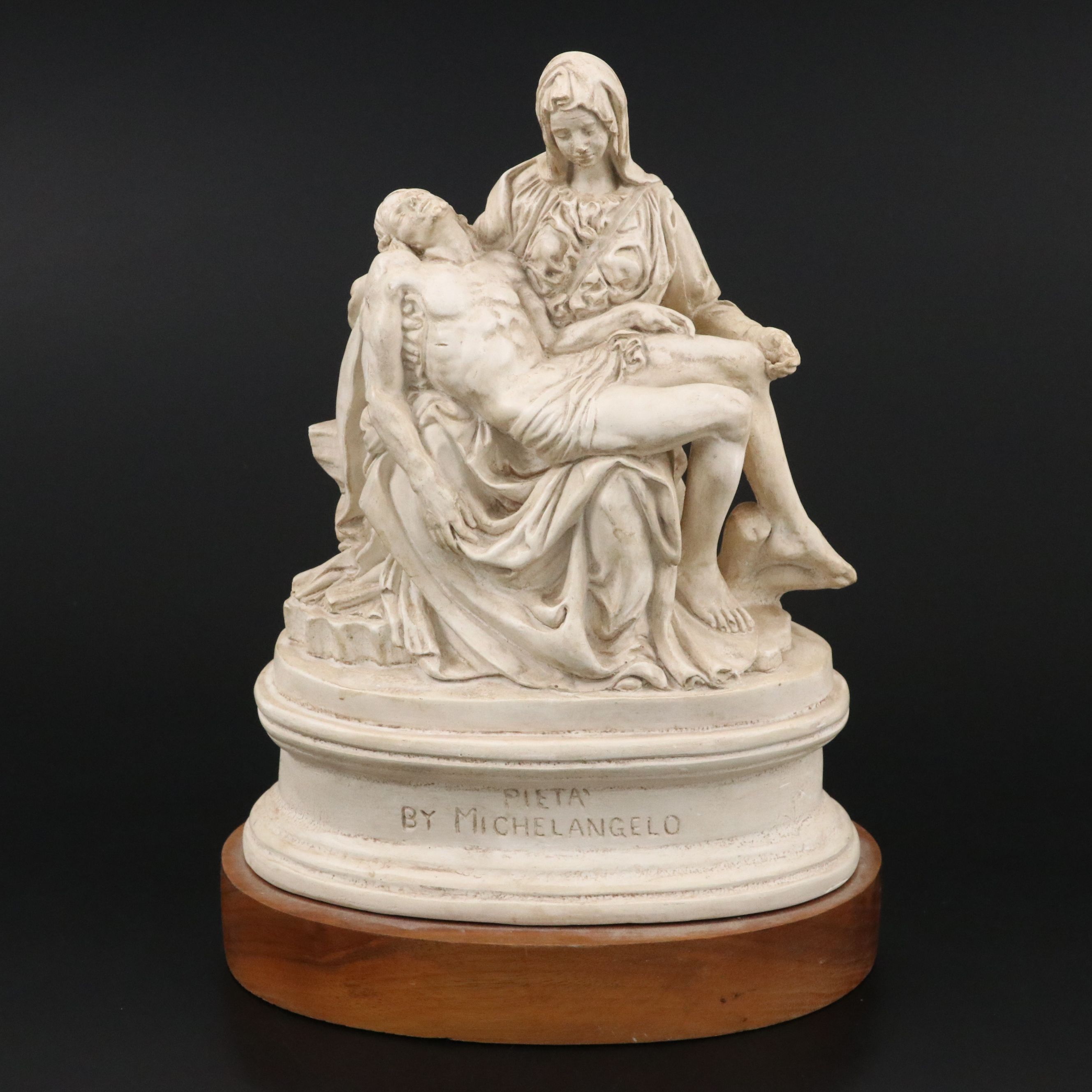 Austin Productions Chalkware Sculpture of "Pietà" by Michelangelo