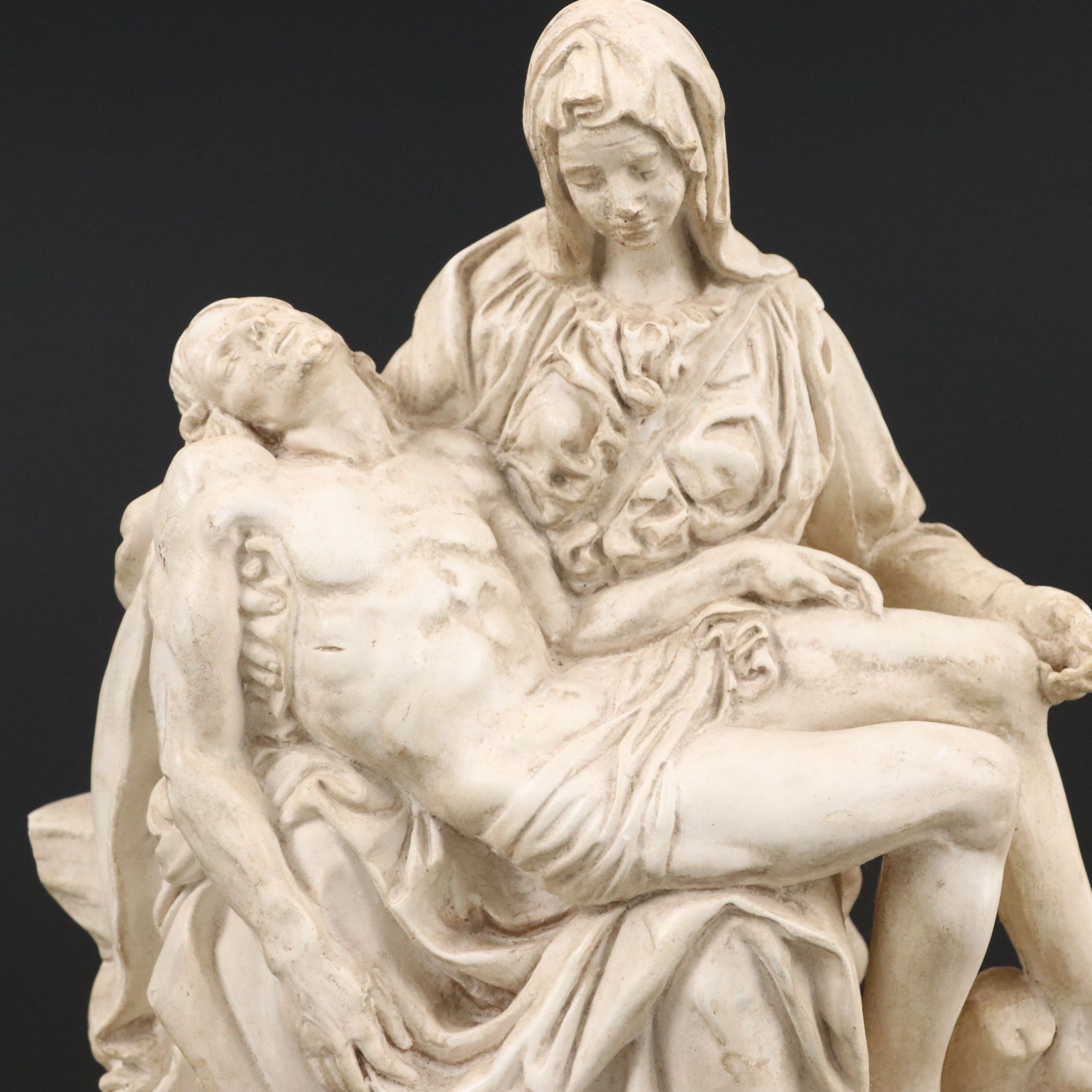 Austin Productions Chalkware Sculpture of "Pietà" by Michelangelo