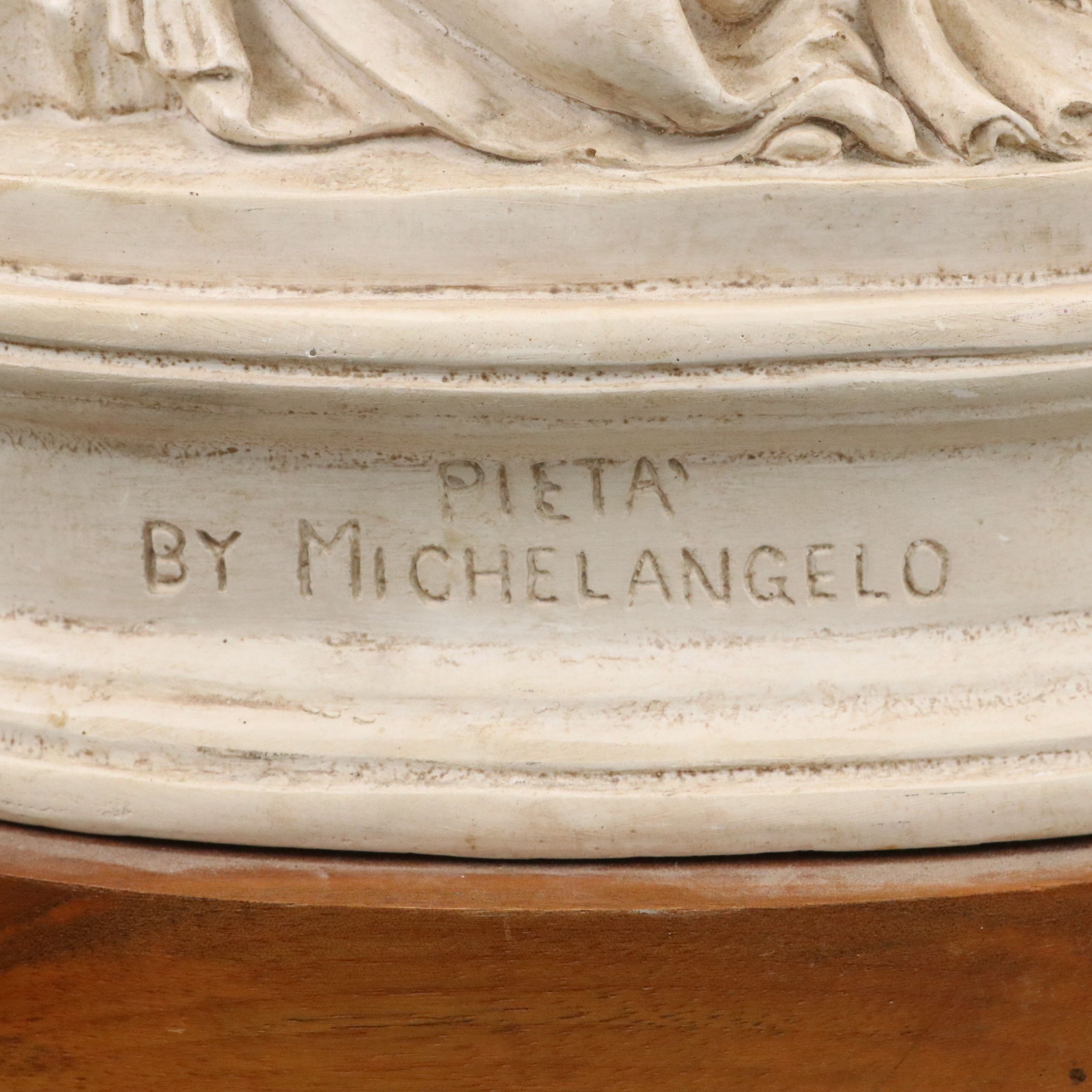Austin Productions Chalkware Sculpture of "Pietà" by Michelangelo