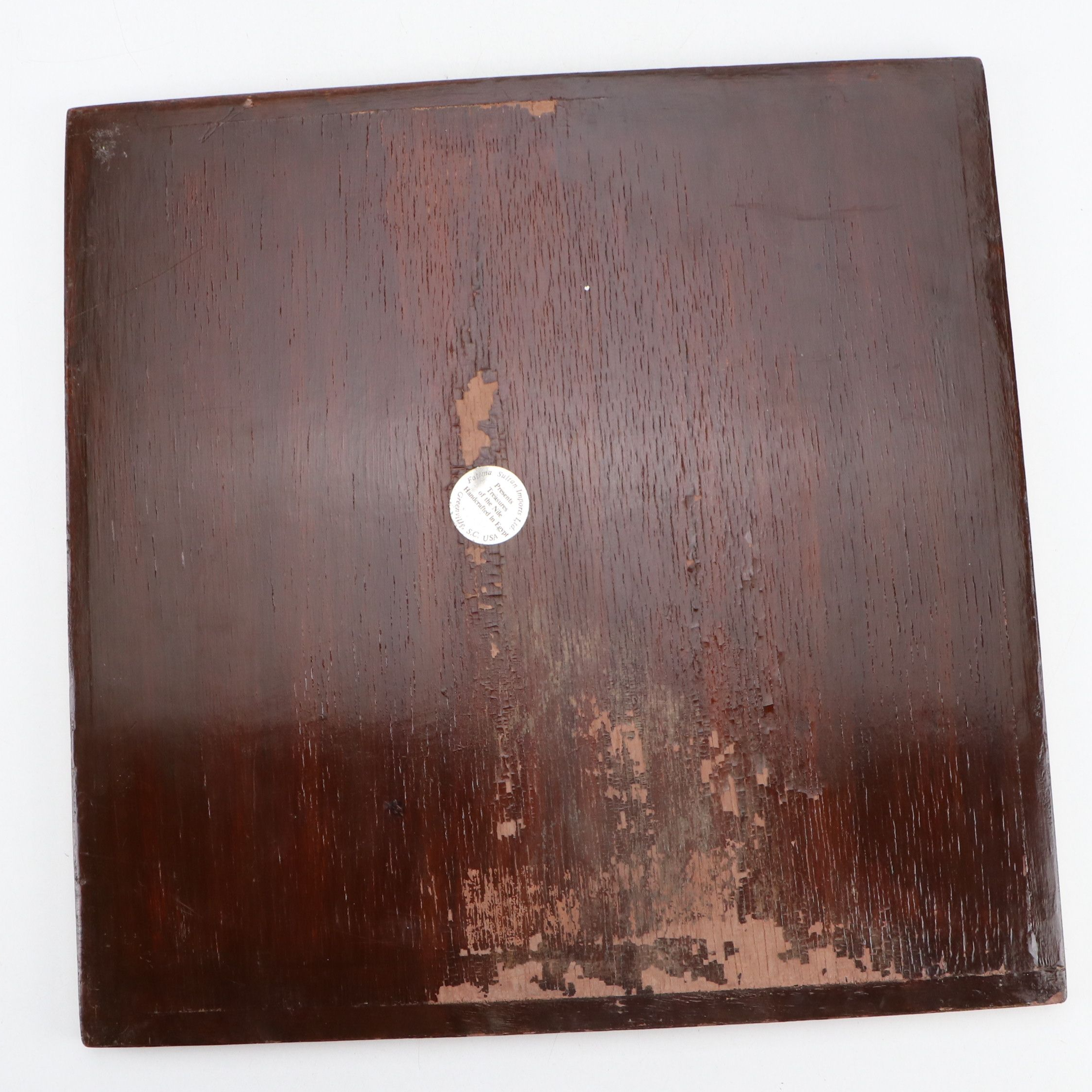 Fatema Sultan Imports Egyptian Inlaid Bone and Mother-of-Pearl Wood Chess Board